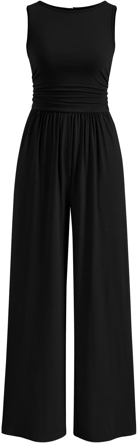 Jumpsuits for Women Dressy Casual Romper Vacation Outfits 2026 | Crewneck, Wide Leg Jumpsuits, Cute Jumpers, Business Casual, Date Night, Summer One Piece Teacher Outfits