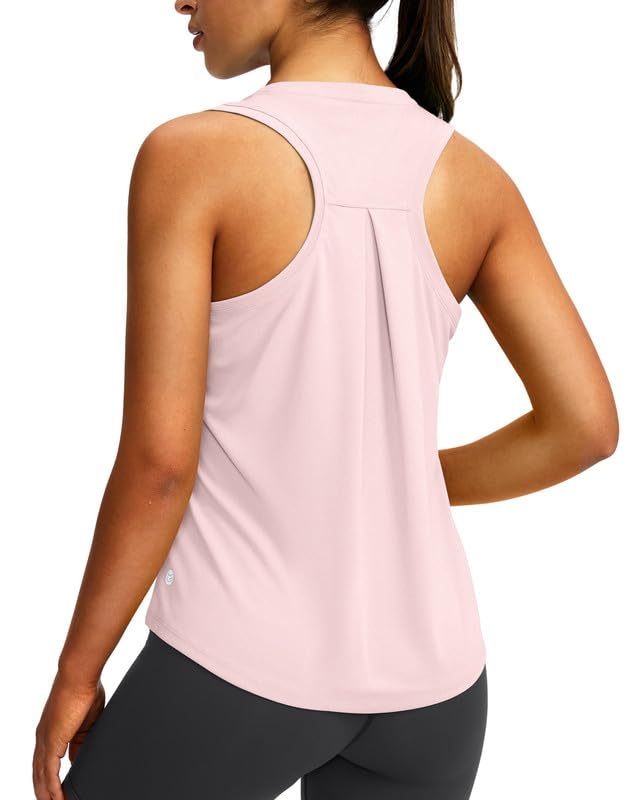 Women's Workout Tops Racerback Athletic Tank Tops | Sleeveless, Loose Fit, Crew Neck, Ultra-soft, Moisture Wicking, Yoga Running Gym Shirts for Women