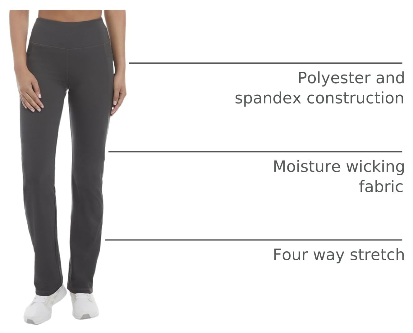 Women's Premium Pocket Slim Flare Yoga Pants
