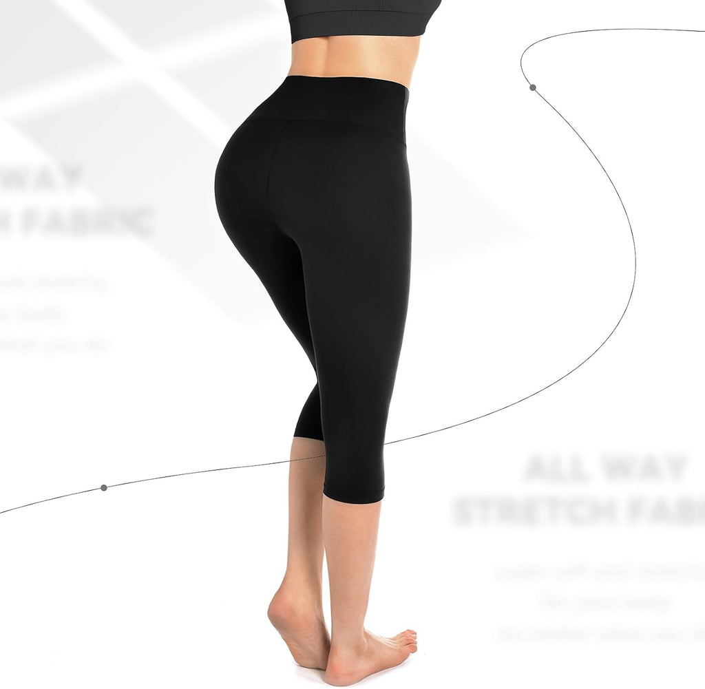 Capri Leggings for Women | High Waisted, Buttery Soft, Gym Yoga Workout