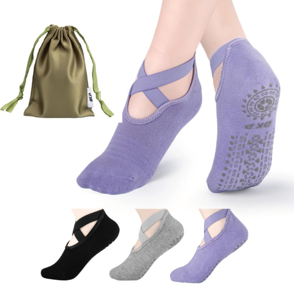 Yoga Socks for Women,Pilates Socks Non Slip Grip Socks Suitable for Ballet,Plasticity,Dance,Home,Training
