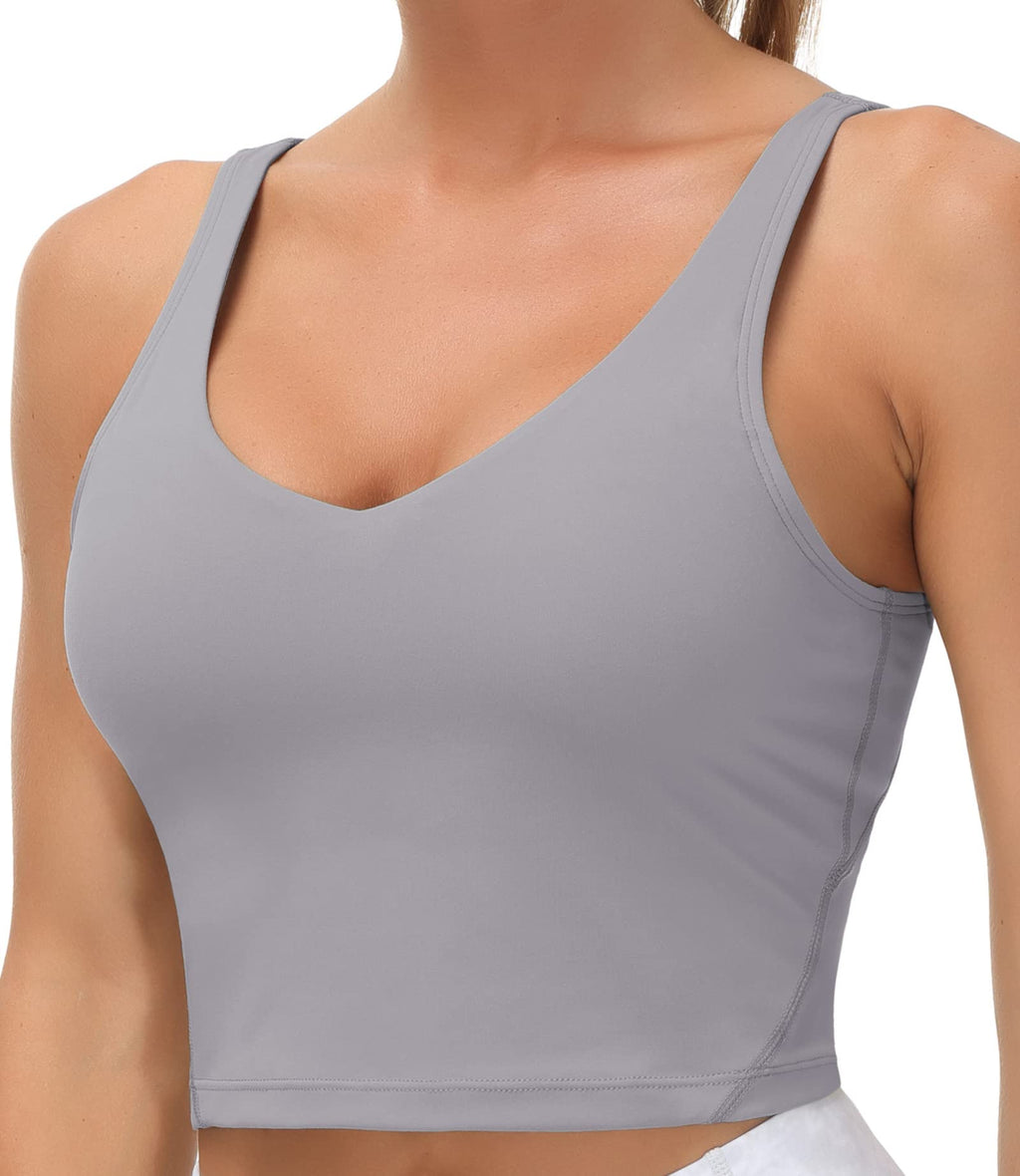Womens' Sports Bra Longline Wirefree Padded with Medium Support