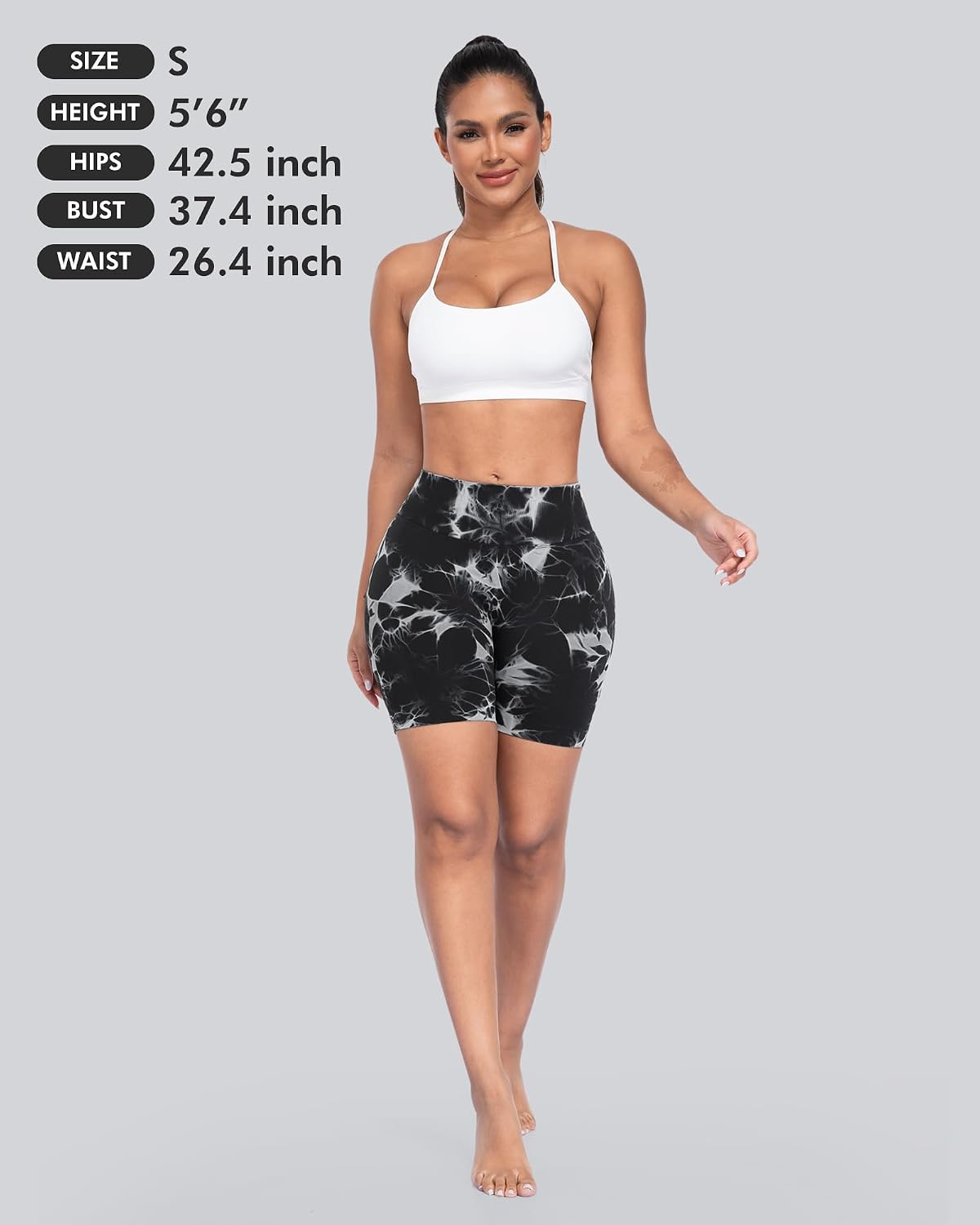 Workout Shorts for Women, High Waisted Butt Lifting Scrunch Sports Seamless Gym Shorts Set