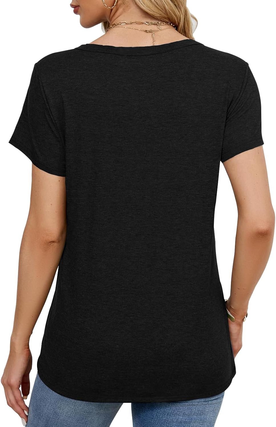 2PCS Women Short Sleeve T Shirts Crew Neck Solid Soft Basic Tee Casual Loose Fit Lightweight Summer Tops Clothes 2026