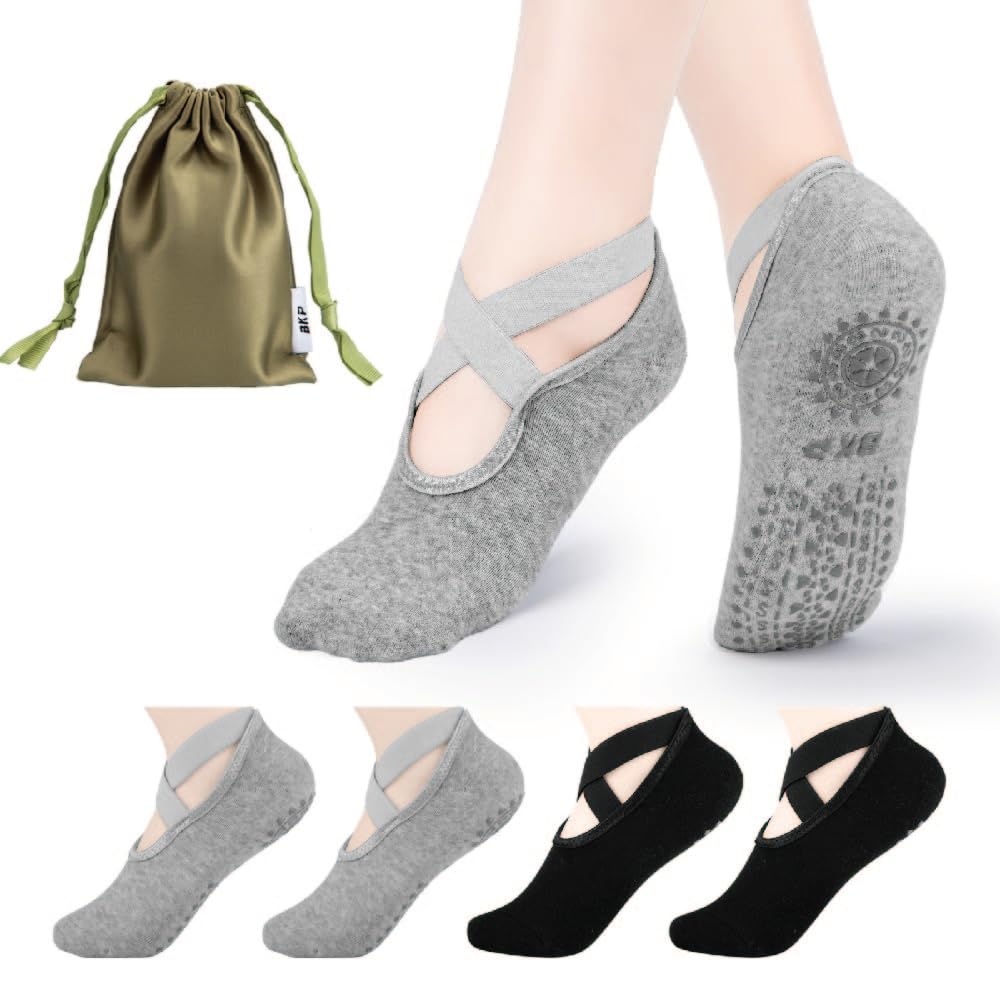 Yoga Socks for Women,Pilates Socks Non Slip Grip Socks Suitable for Ballet,Plasticity,Dance,Home,Training