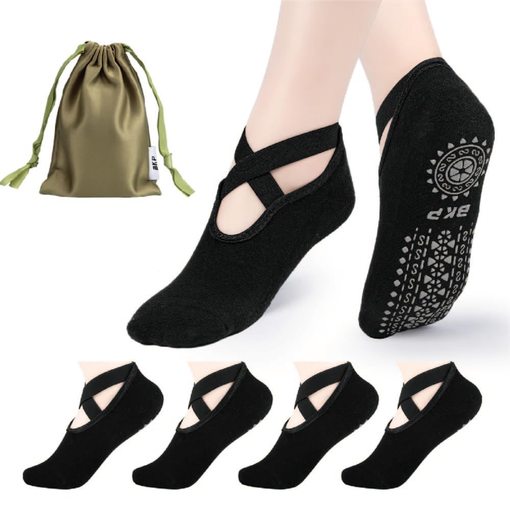 Yoga Socks for Women,Pilates Socks Non Slip Grip Socks Suitable for Ballet,Plasticity,Dance,Home,Training