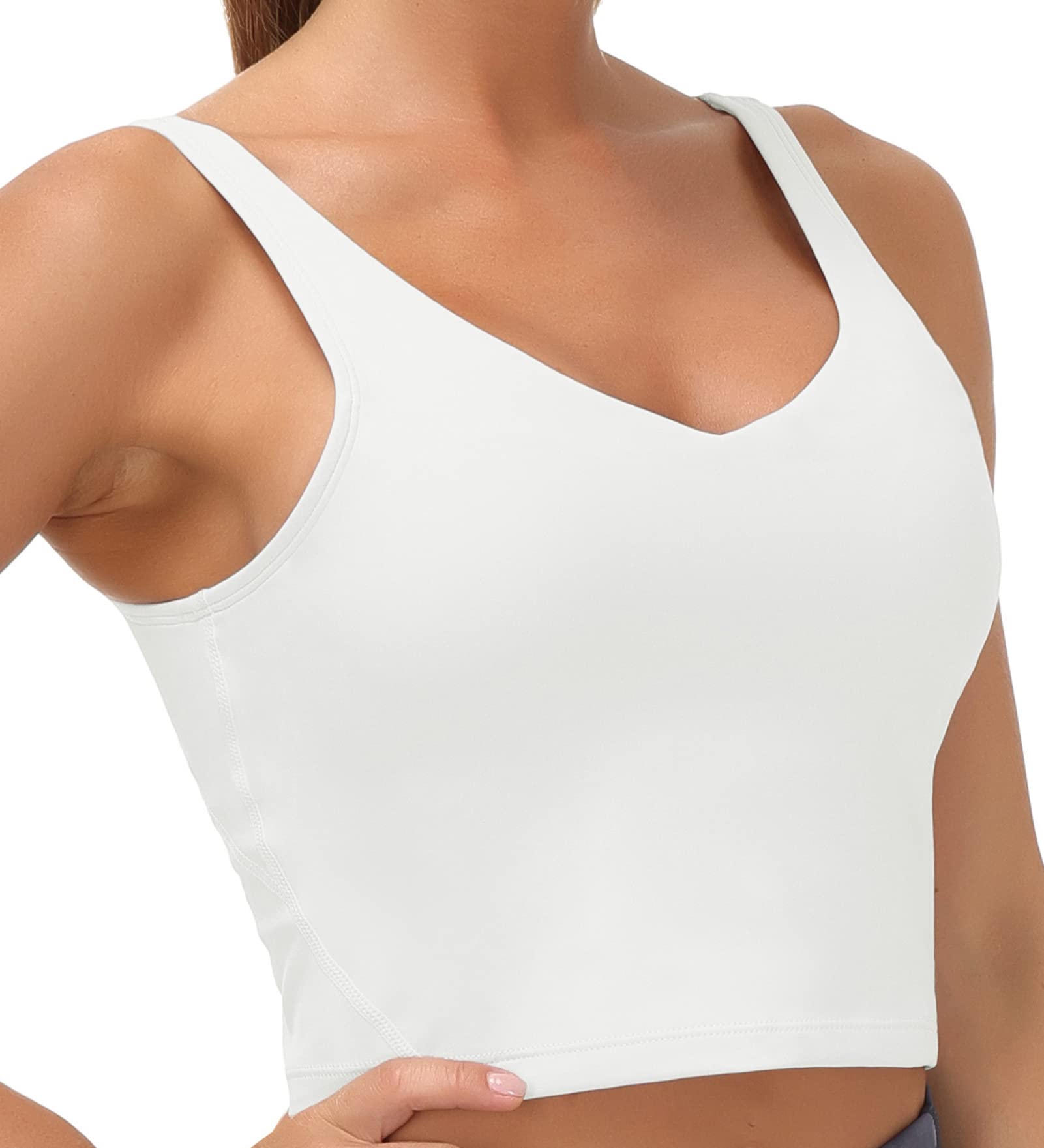 Womens' Sports Bra Longline Wirefree Padded with Medium Support