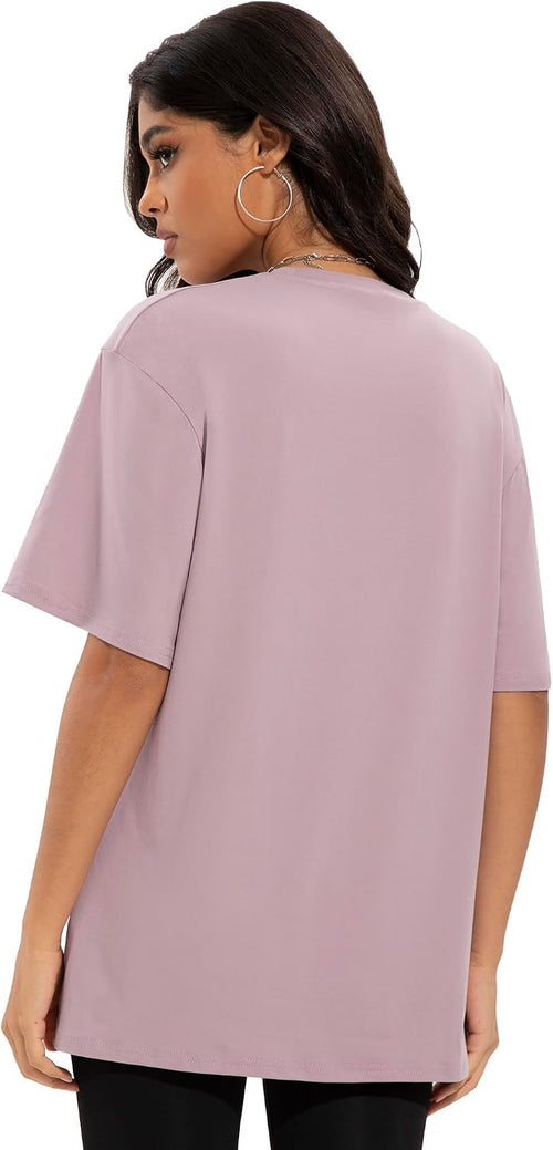 2/3/4 Pack Oversized Tshirts for Women Short Sleeves Workout Tops | Loose Fit, Crew Neck, Baggy, Summer, Casual, Gym, Plus Size, Plain, Tops, Fashion, Clothes, 2026
