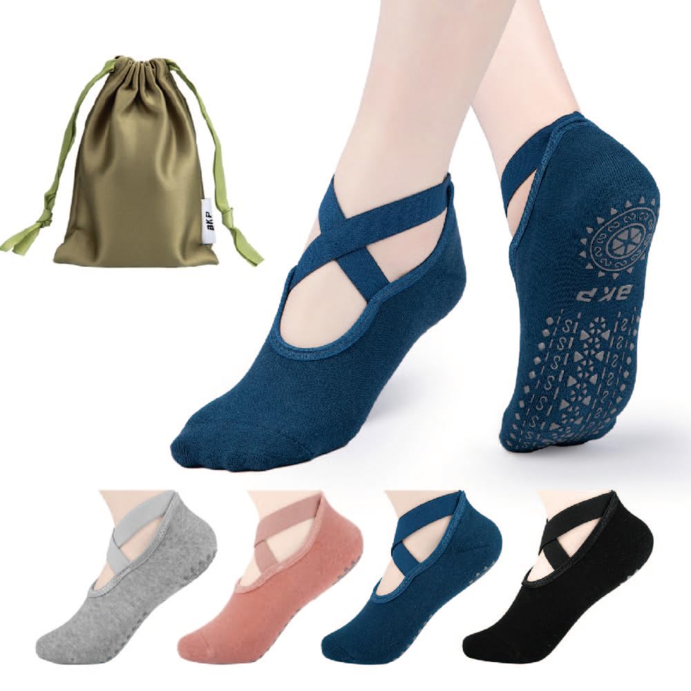 Yoga Socks for Women,Pilates Socks Non Slip Grip Socks Suitable for Ballet,Plasticity,Dance,Home,Training