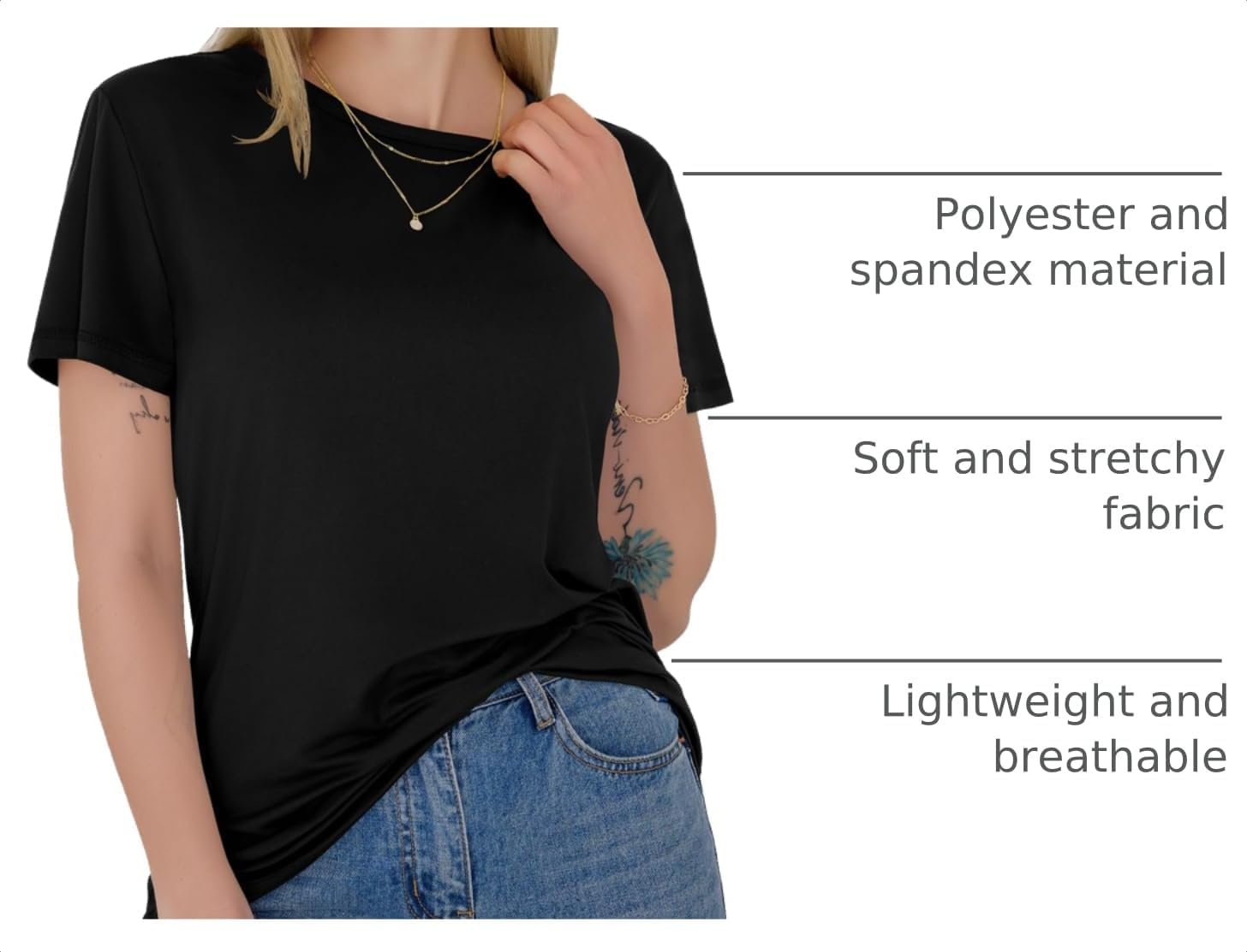 T Shirts for Women - Short Sleeve Spring Summer Tops Soft Basic Tees Beach Vacation Clothes for Casual 2026