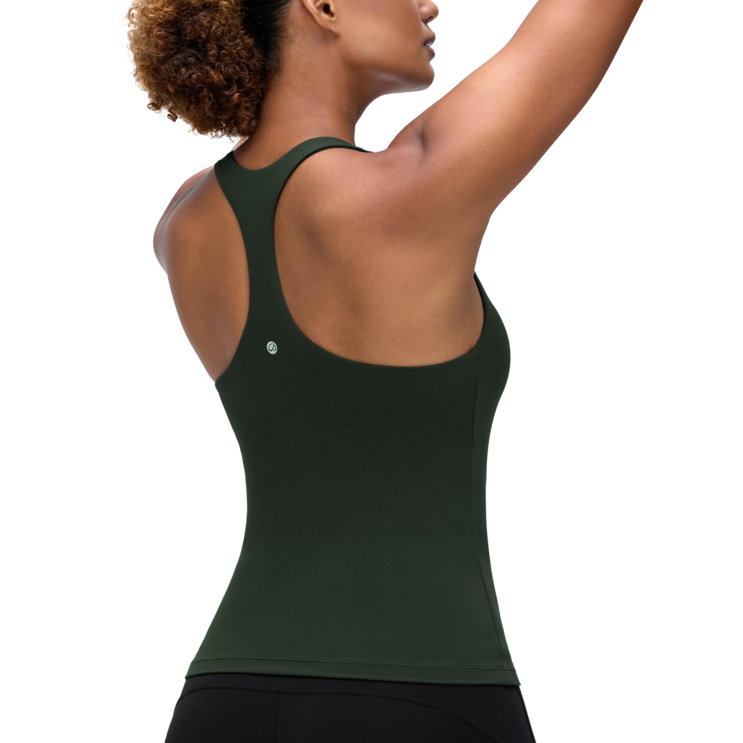 YOGA Racerback Tank Tops | Light Support, Built in Bra, Removable Pads, Yoga, Extremely Soft, Scoop Neck, for Women