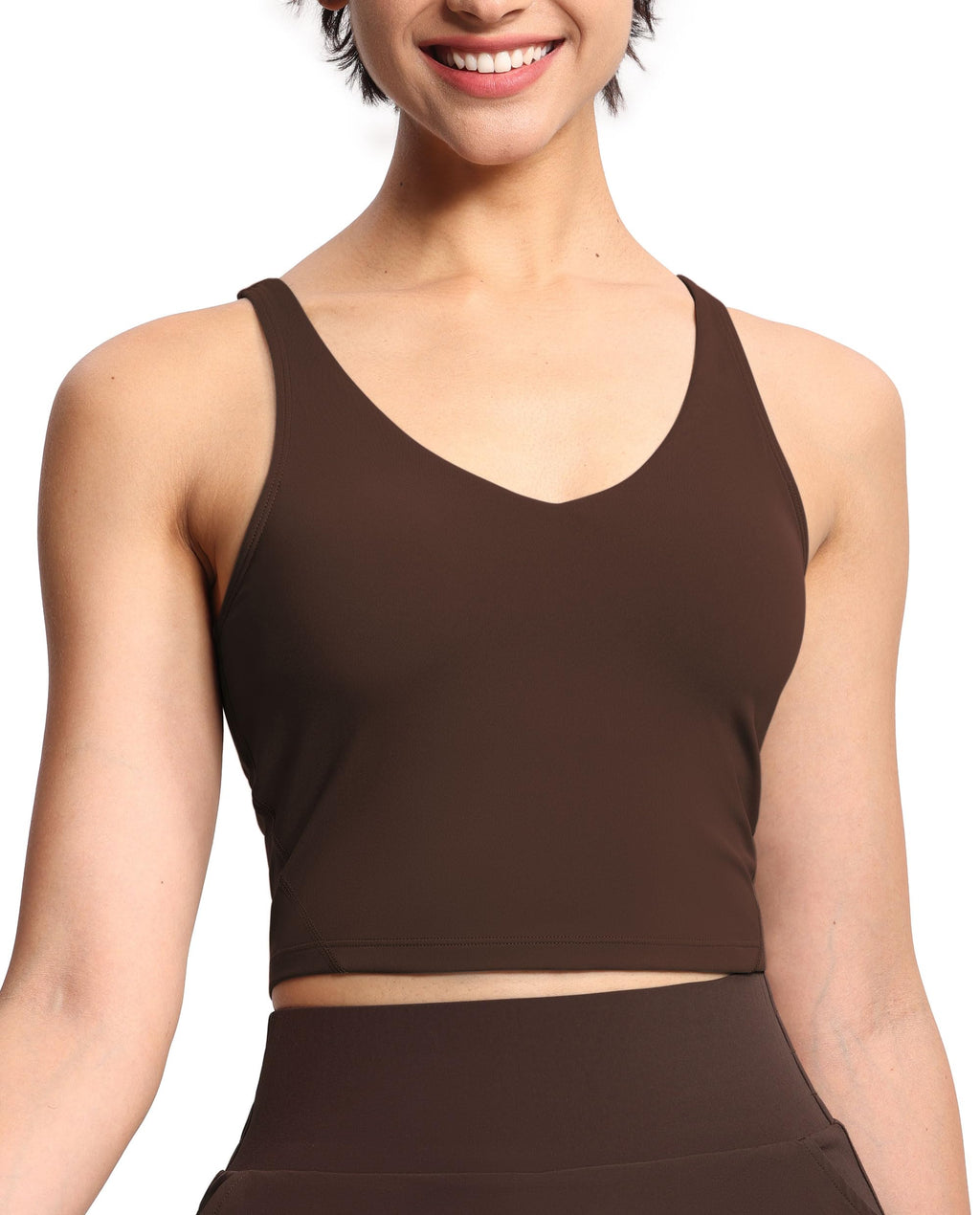 Womens' Sports Bra Longline Wirefree Padded with Medium Support