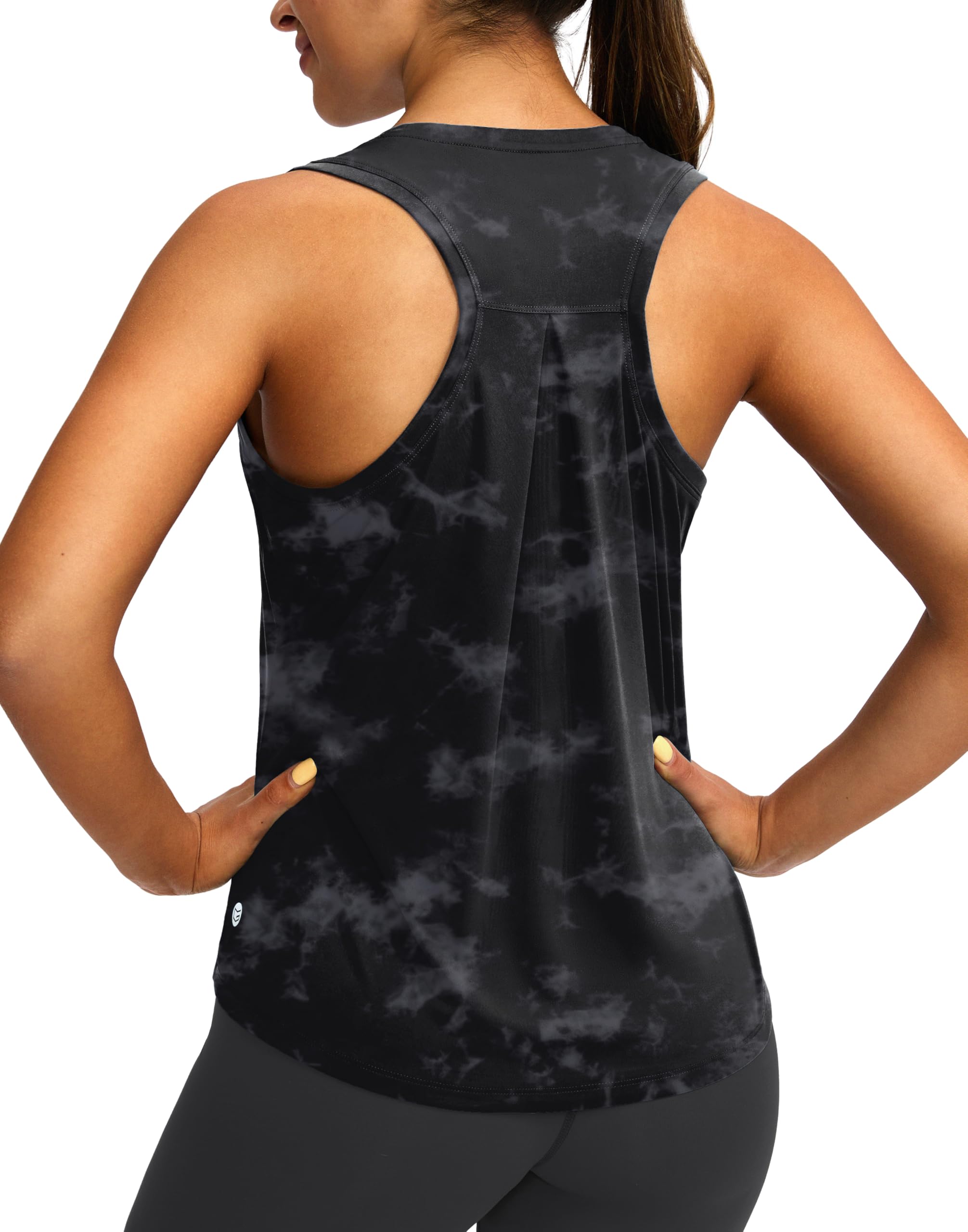 Women's Workout Tops Racerback Athletic Tank Tops | Sleeveless, Loose Fit, Crew Neck, Ultra-soft, Moisture Wicking, Yoga Running Gym Shirts for Women