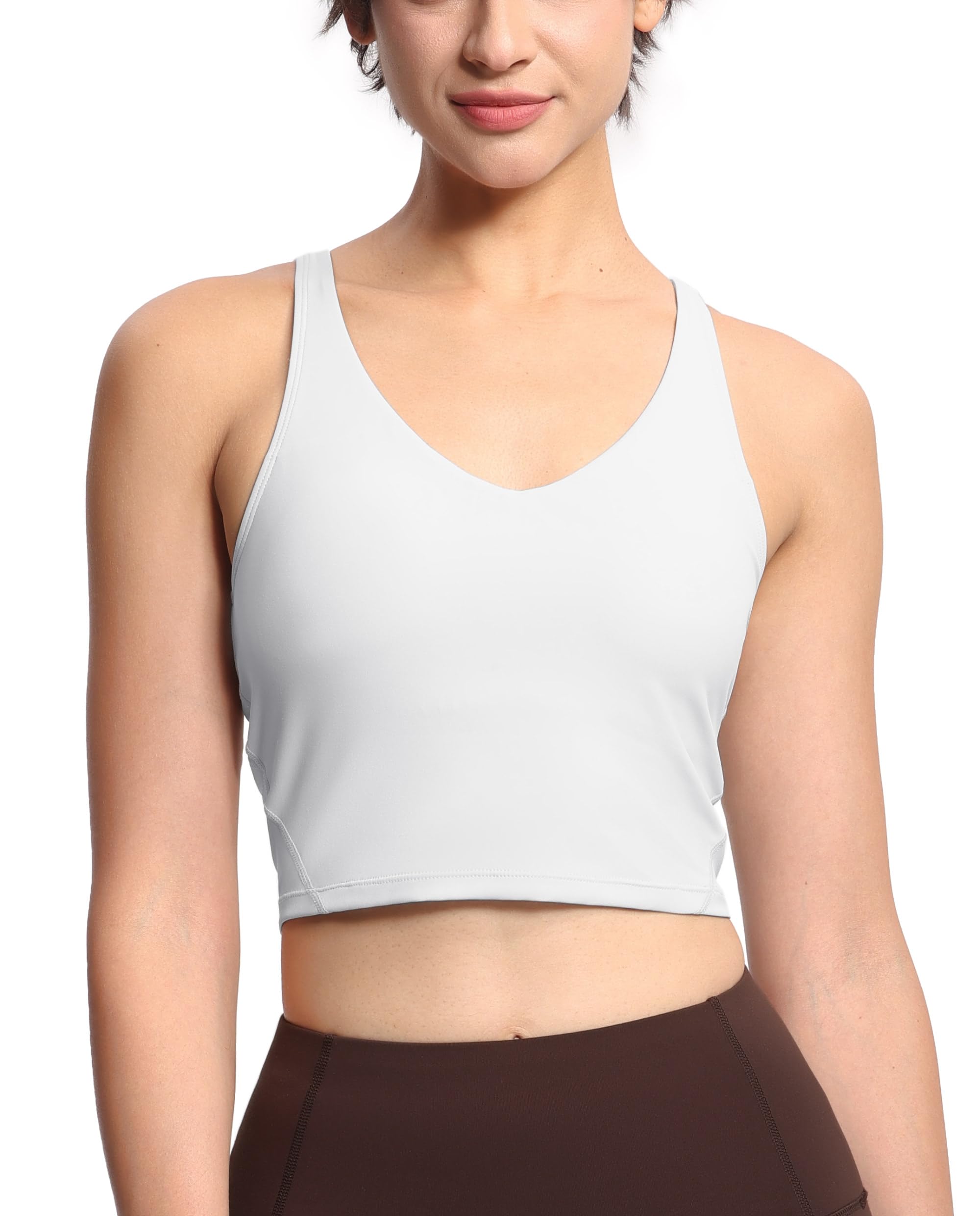 Womens' Sports Bra Longline Wirefree Padded with Medium Support