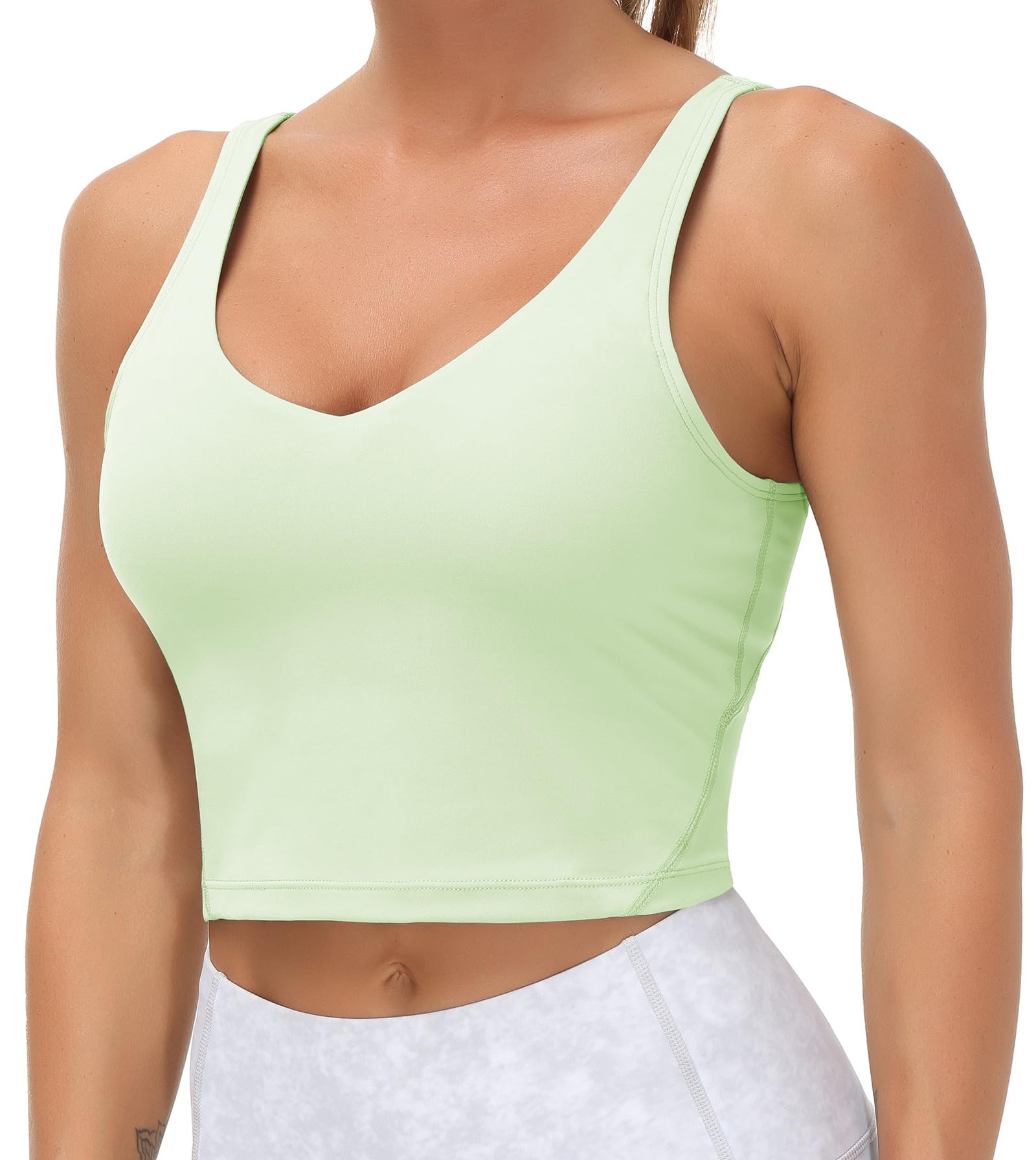 Womens' Sports Bra Longline Wirefree Padded with Medium Support