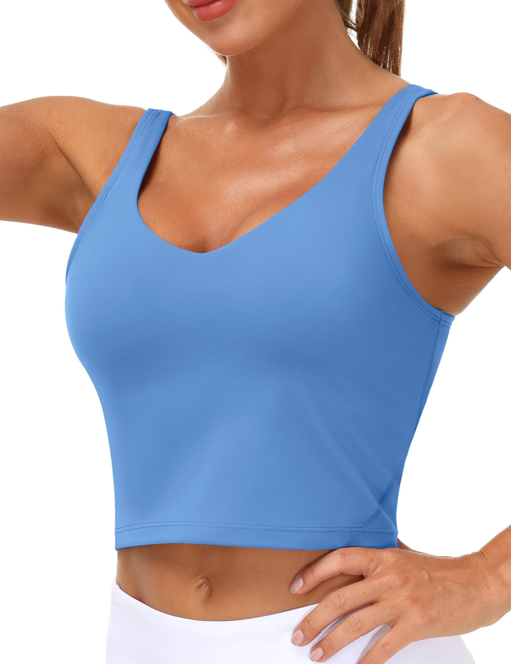 Womens' Sports Bra Longline Wirefree Padded with Medium Support