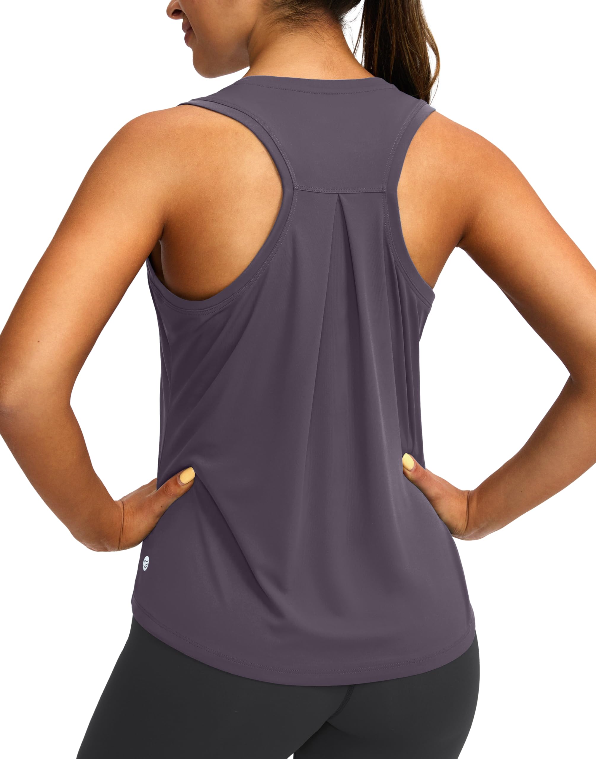 Women's Workout Tops Racerback Athletic Tank Tops | Sleeveless, Loose Fit, Crew Neck, Ultra-soft, Moisture Wicking, Yoga Running Gym Shirts for Women