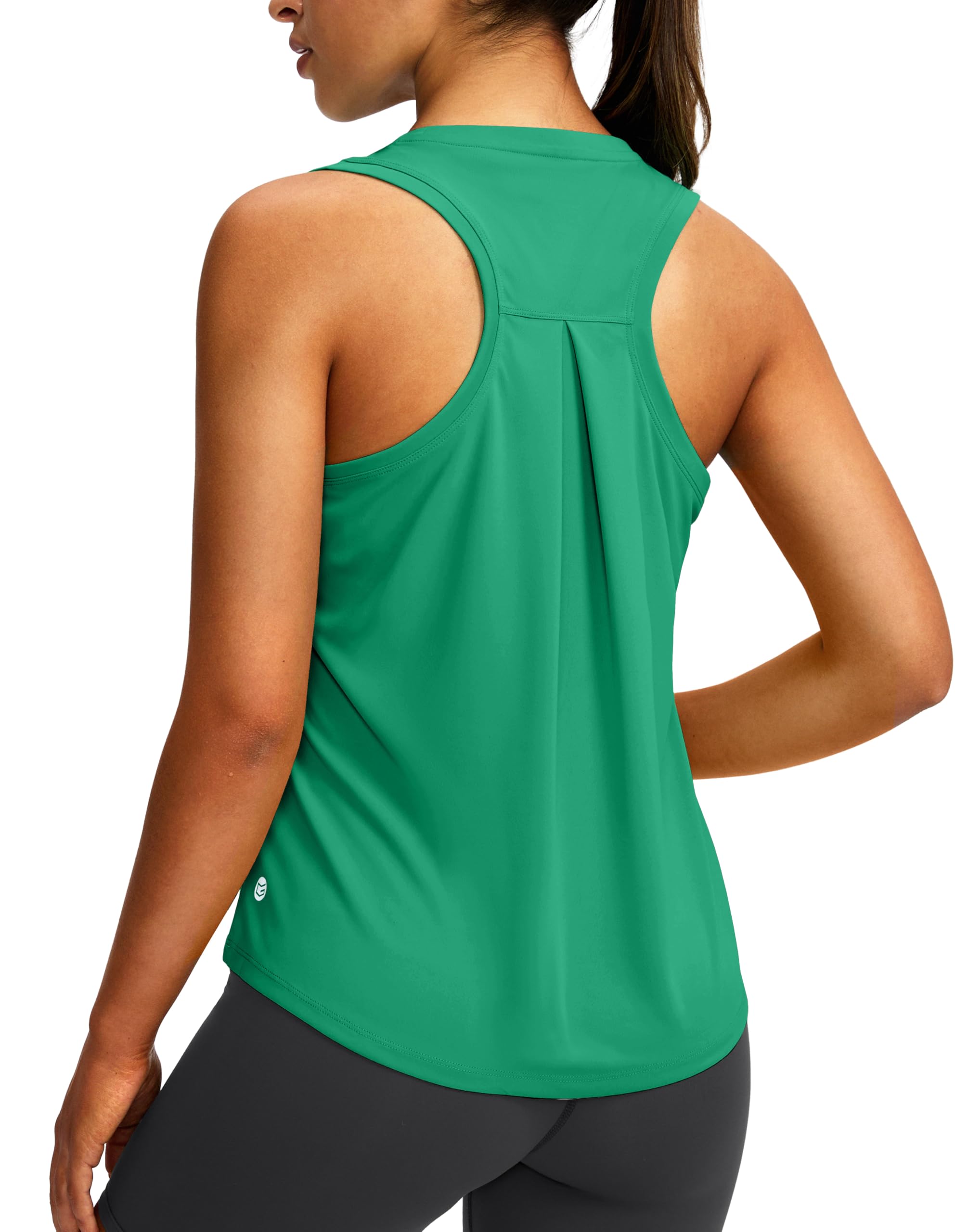 Women's Workout Tops Racerback Athletic Tank Tops | Sleeveless, Loose Fit, Crew Neck, Ultra-soft, Moisture Wicking, Yoga Running Gym Shirts for Women