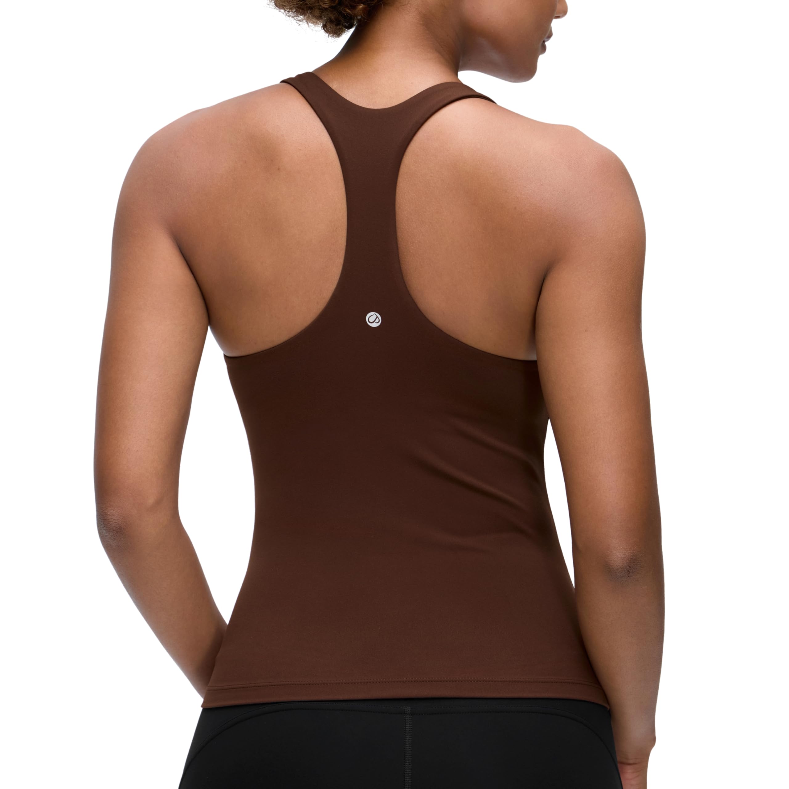 YOGA Racerback Tank Tops | Light Support, Built in Bra, Removable Pads, Yoga, Extremely Soft, Scoop Neck, for Women