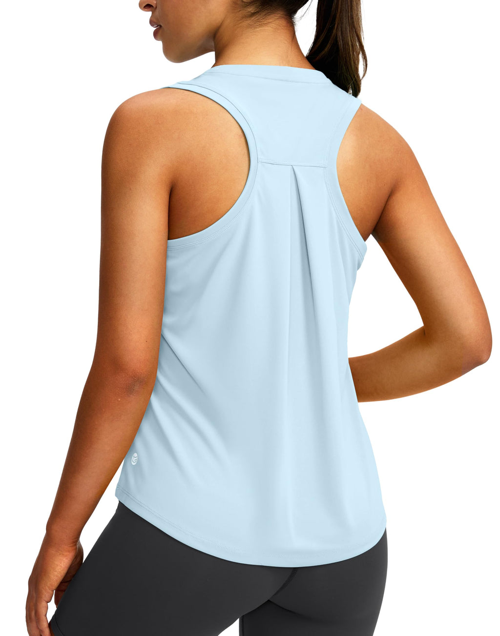 Women's Workout Tops Racerback Athletic Tank Tops | Sleeveless, Loose Fit, Crew Neck, Ultra-soft, Moisture Wicking, Yoga Running Gym Shirts for Women