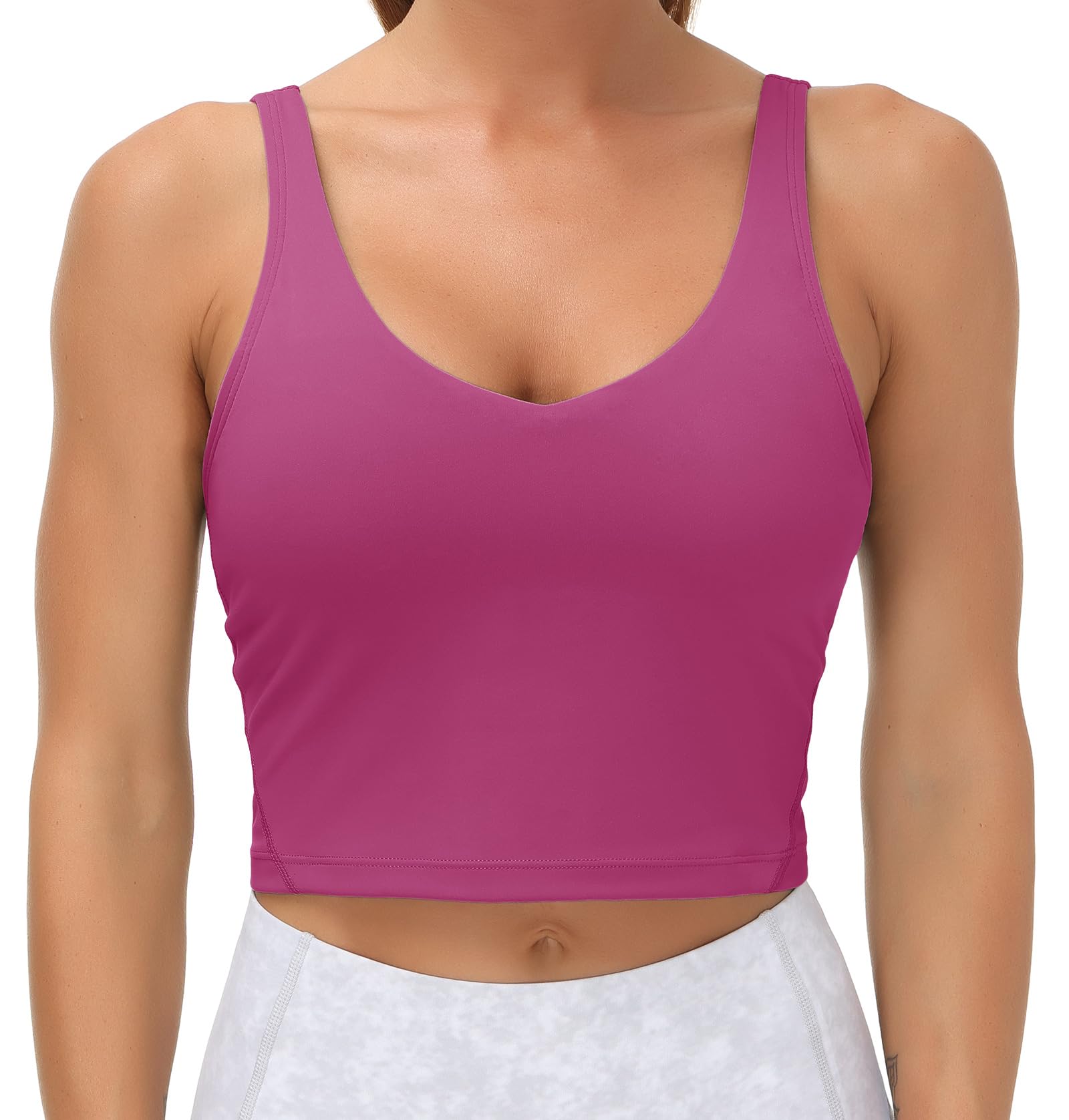 Womens' Sports Bra Longline Wirefree Padded with Medium Support