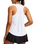 Women's Workout Tops Racerback Athletic Tank Tops | Sleeveless, Loose Fit, Crew Neck, Ultra-soft, Moisture Wicking, Yoga Running Gym Shirts for Women