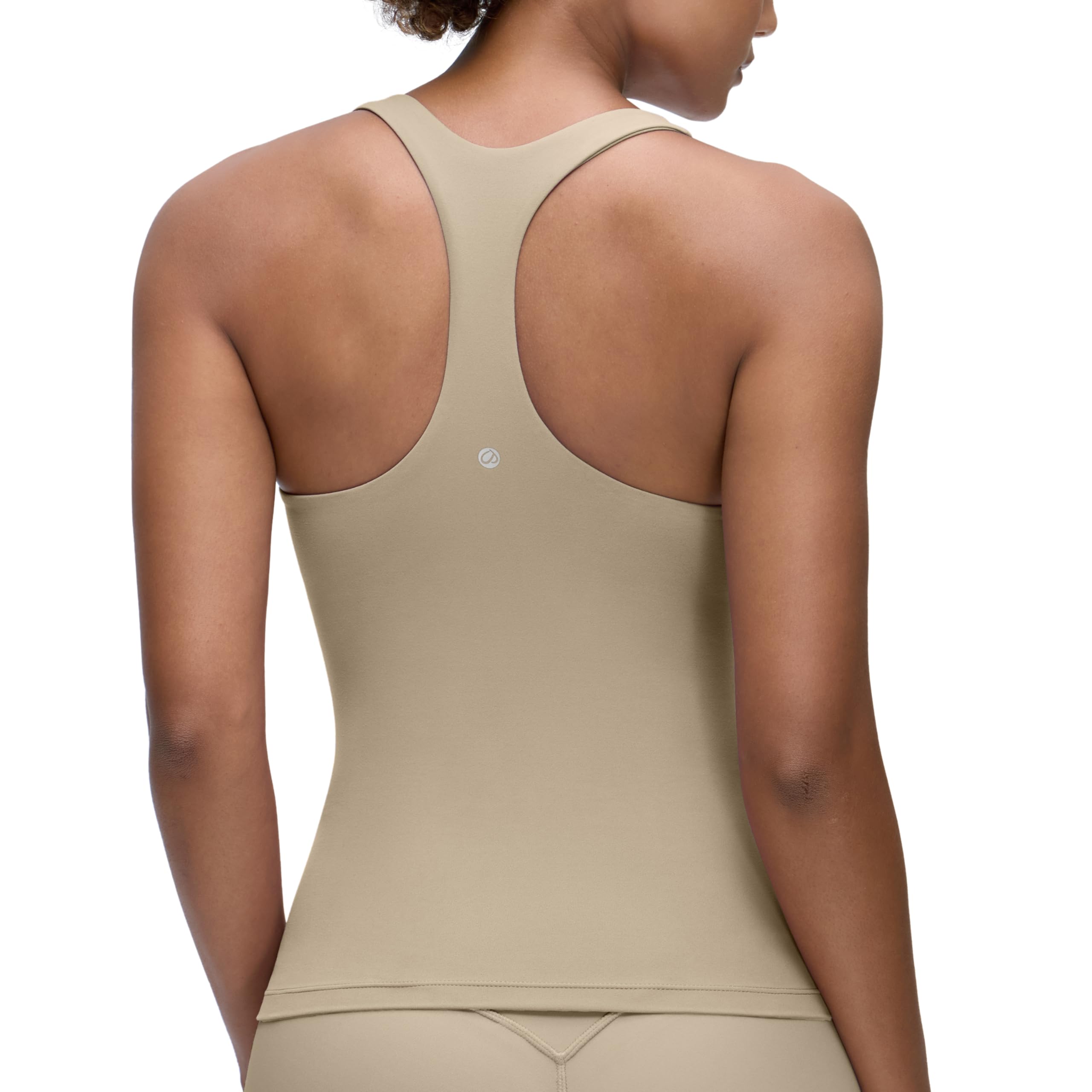 YOGA Racerback Tank Tops | Light Support, Built in Bra, Removable Pads, Yoga, Extremely Soft, Scoop Neck, for Women