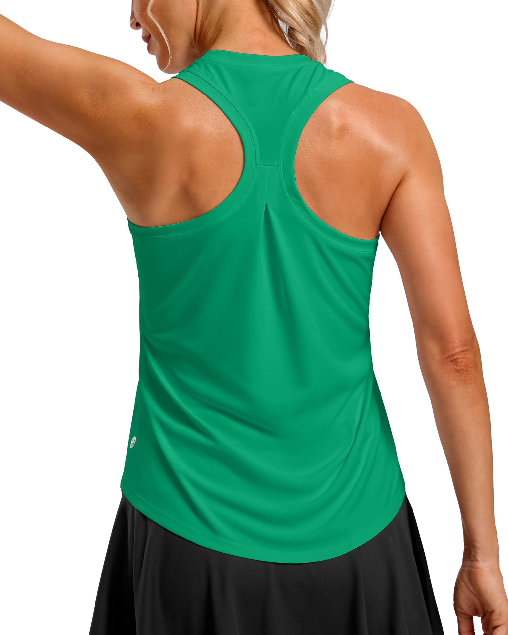 Women's Workout Tank Tops Racerback Athletic Gym Shirts | Lightweight, Quick Dry, Breathable, Moisture Wicking, Loose Fit, Sleeveless, for Running Yoga Sports Tennis Pilates