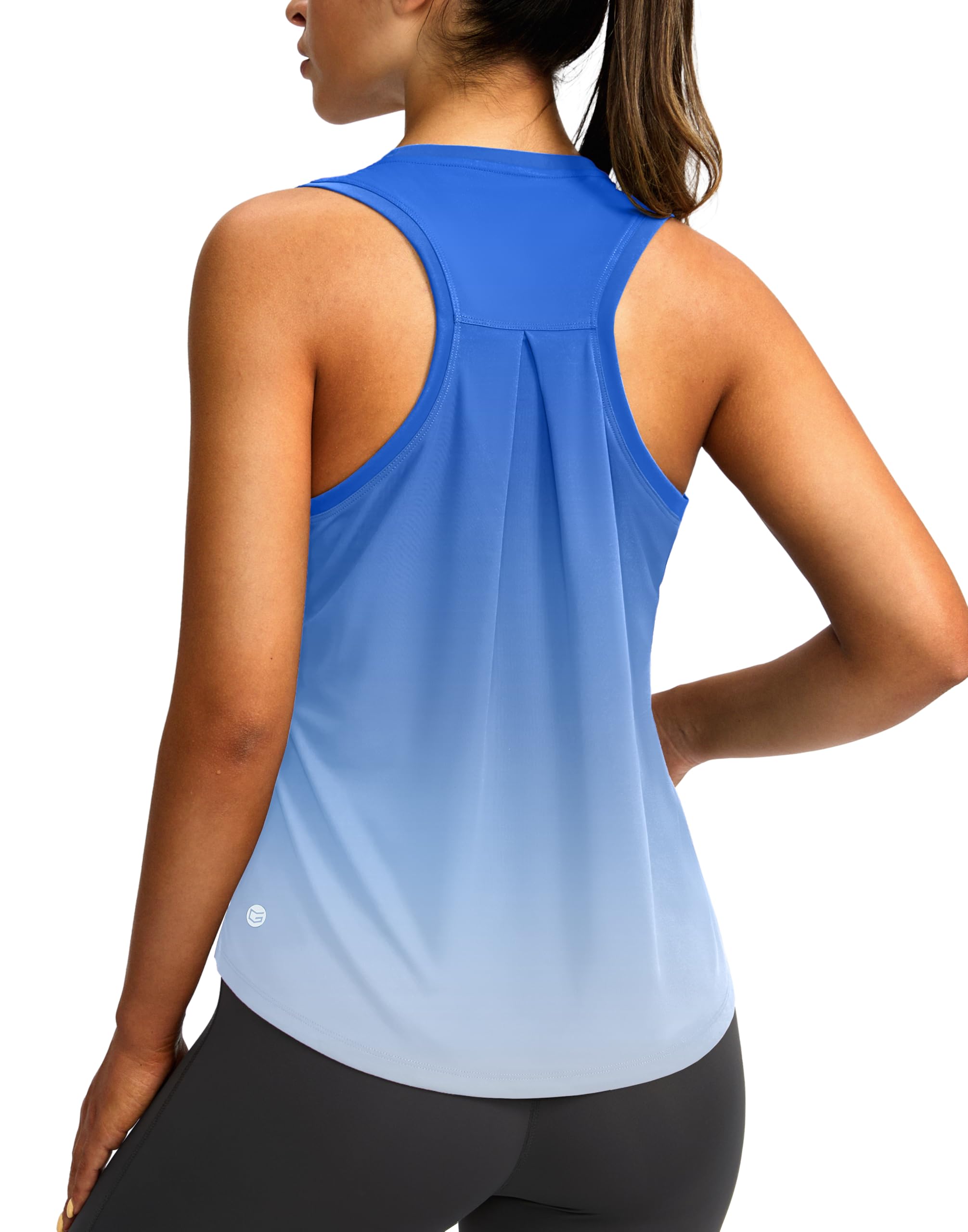 Women's Workout Tops Racerback Athletic Tank Tops | Sleeveless, Loose Fit, Crew Neck, Ultra-soft, Moisture Wicking, Yoga Running Gym Shirts for Women