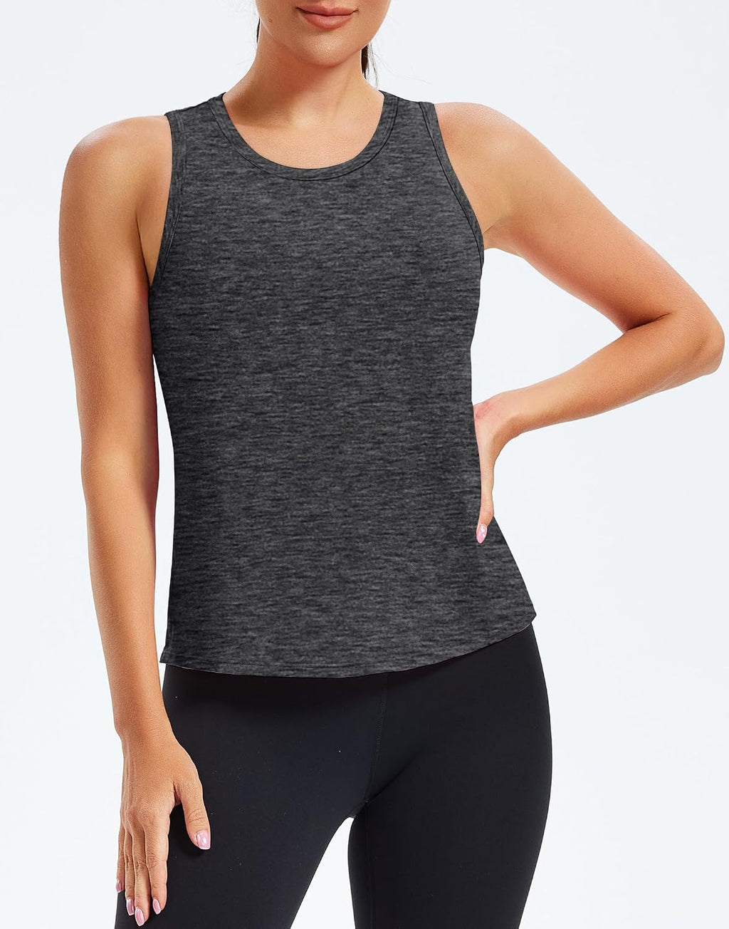Womens Workout Tank Tops Sleeveless Short Shirts for Sport Athletic Yoga Running Gym Loose Crop 2026