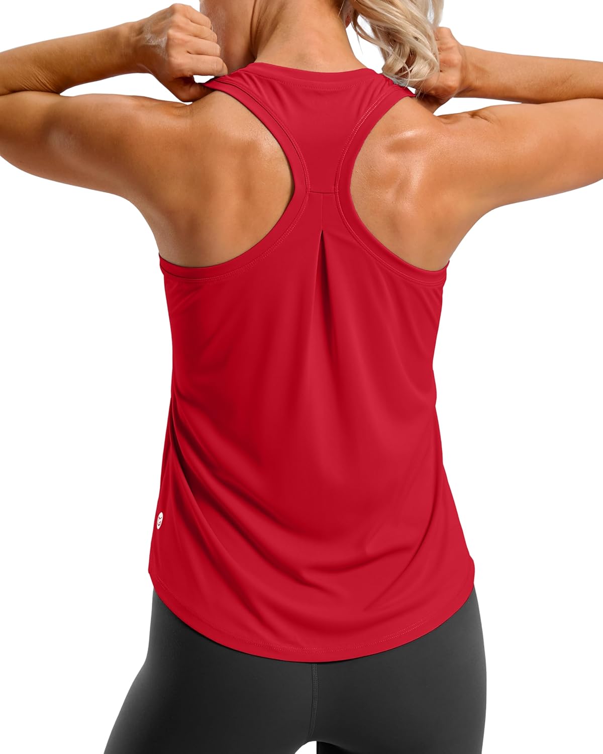 Women's Workout Tank Tops Racerback Athletic Gym Shirts | Lightweight, Quick Dry, Breathable, Moisture Wicking, Loose Fit, Sleeveless, for Running Yoga Sports Tennis Pilates