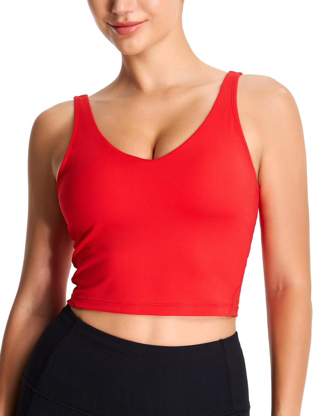 Womens' Sports Bra Longline Wirefree Padded with Medium Support