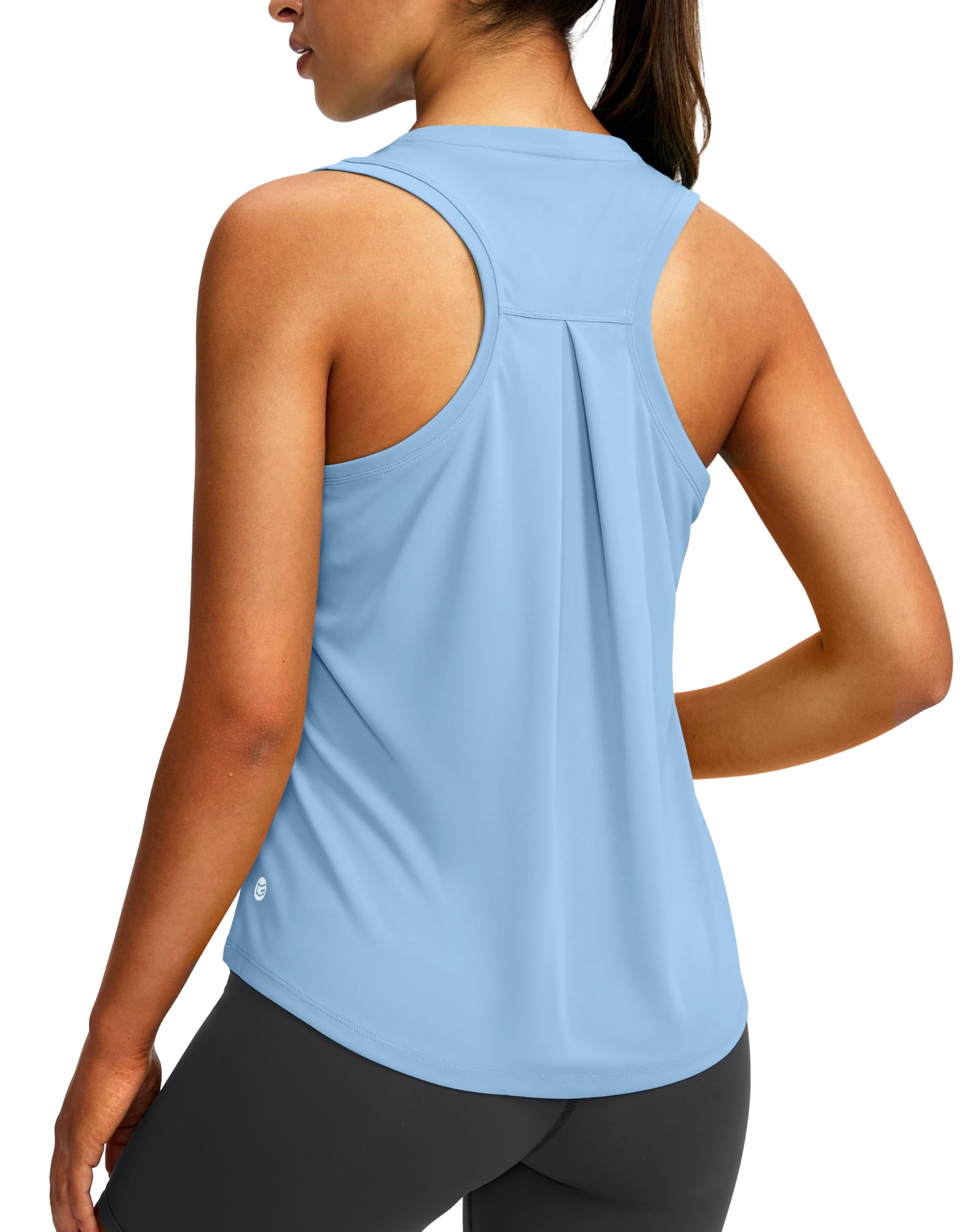 Women's Workout Tops Racerback Athletic Tank Tops | Sleeveless, Loose Fit, Crew Neck, Ultra-soft, Moisture Wicking, Yoga Running Gym Shirts for Women