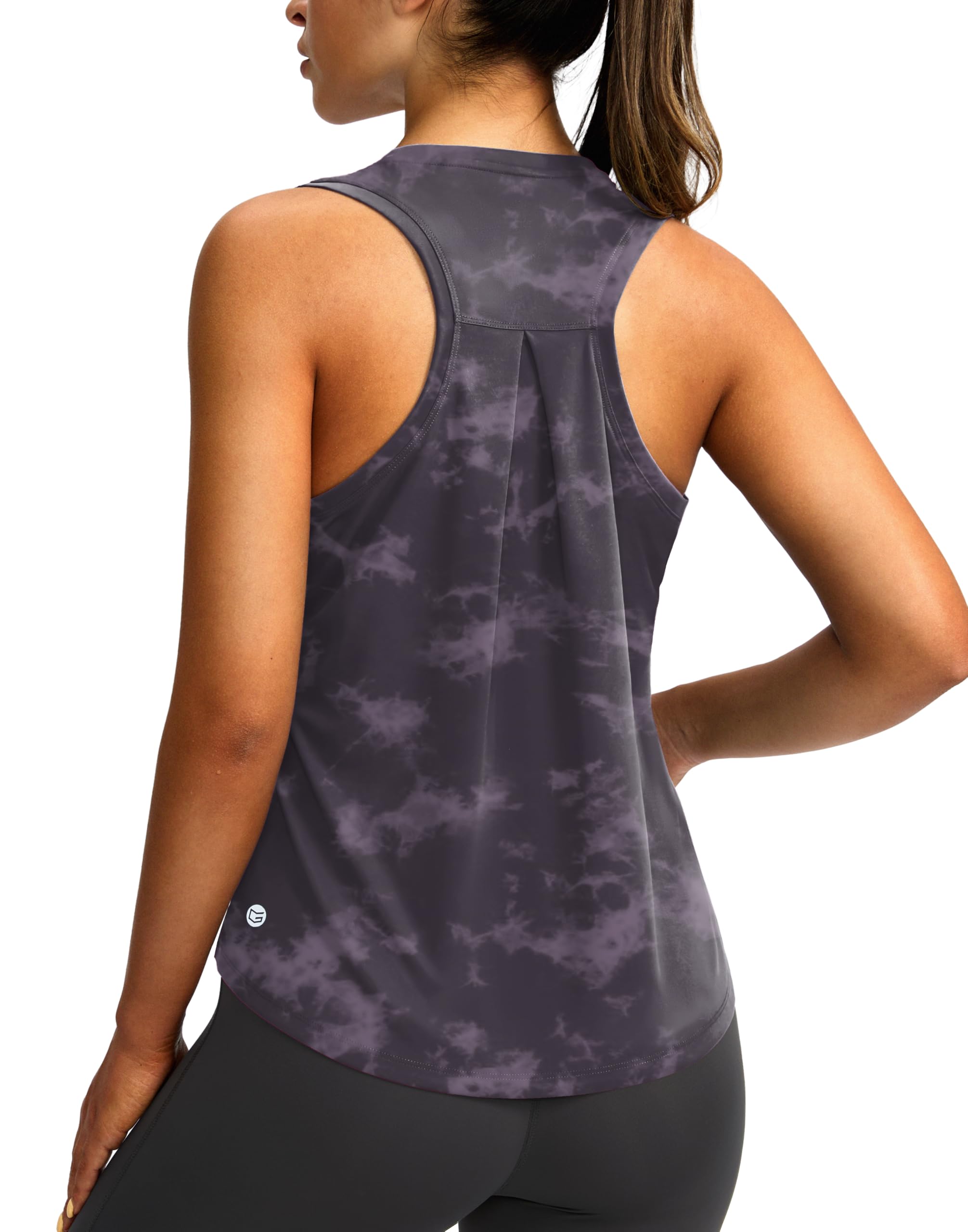 Women's Workout Tops Racerback Athletic Tank Tops | Sleeveless, Loose Fit, Crew Neck, Ultra-soft, Moisture Wicking, Yoga Running Gym Shirts for Women