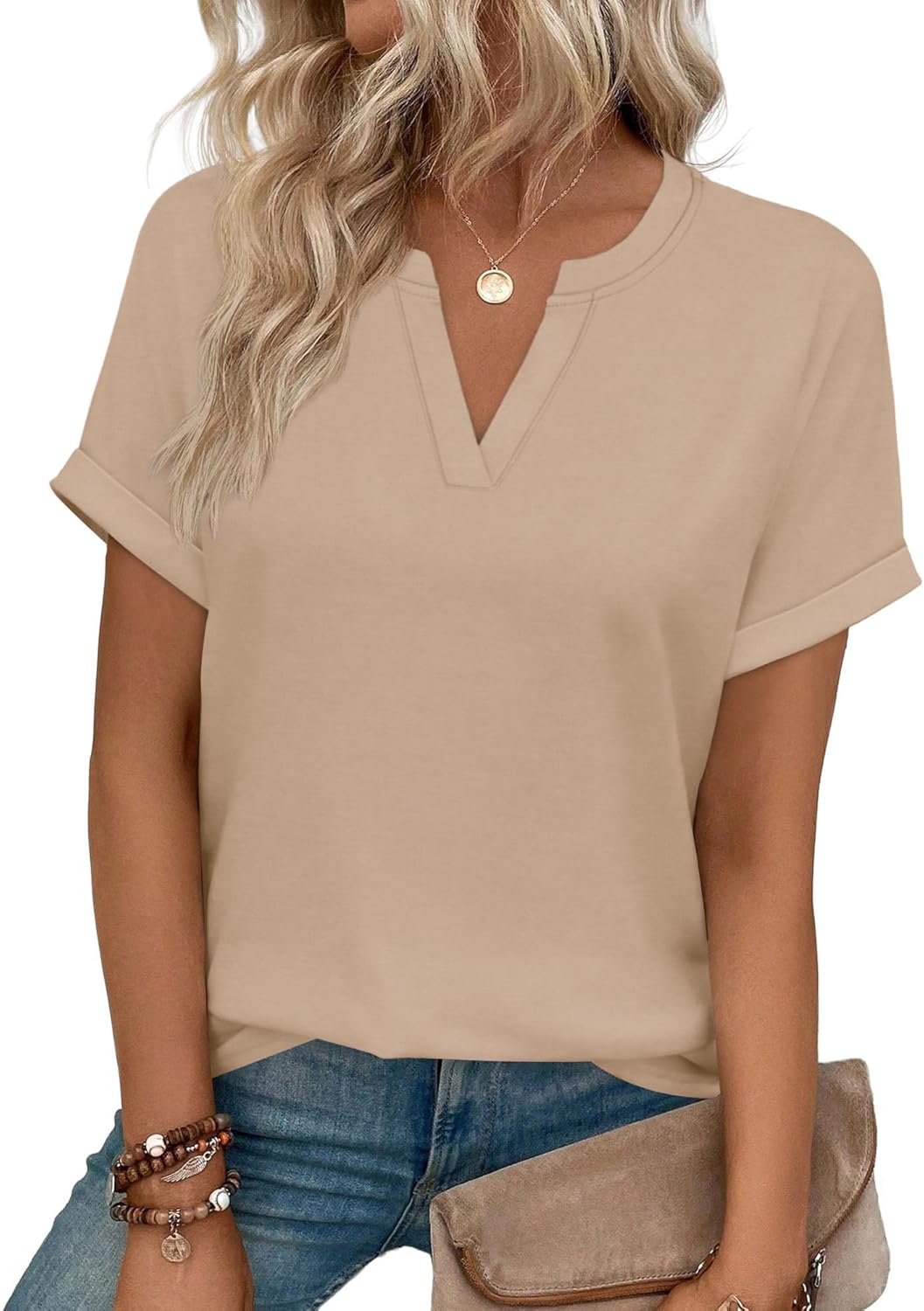 Womens Blouses Spring Tops Short Sleeve Shirts Dressy Casual Summer Vacation Fashion Clothing 2026