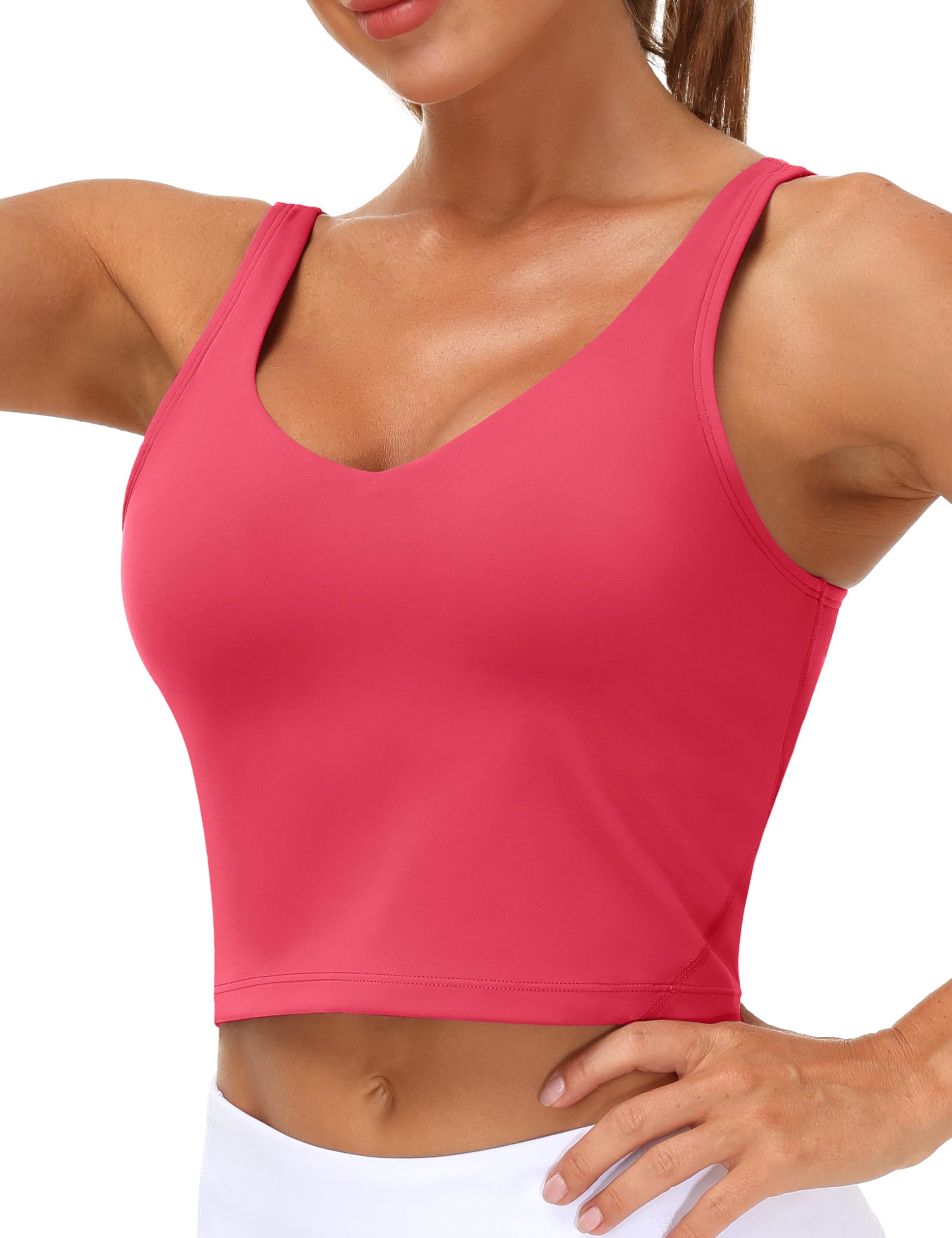 Womens' Sports Bra Longline Wirefree Padded with Medium Support