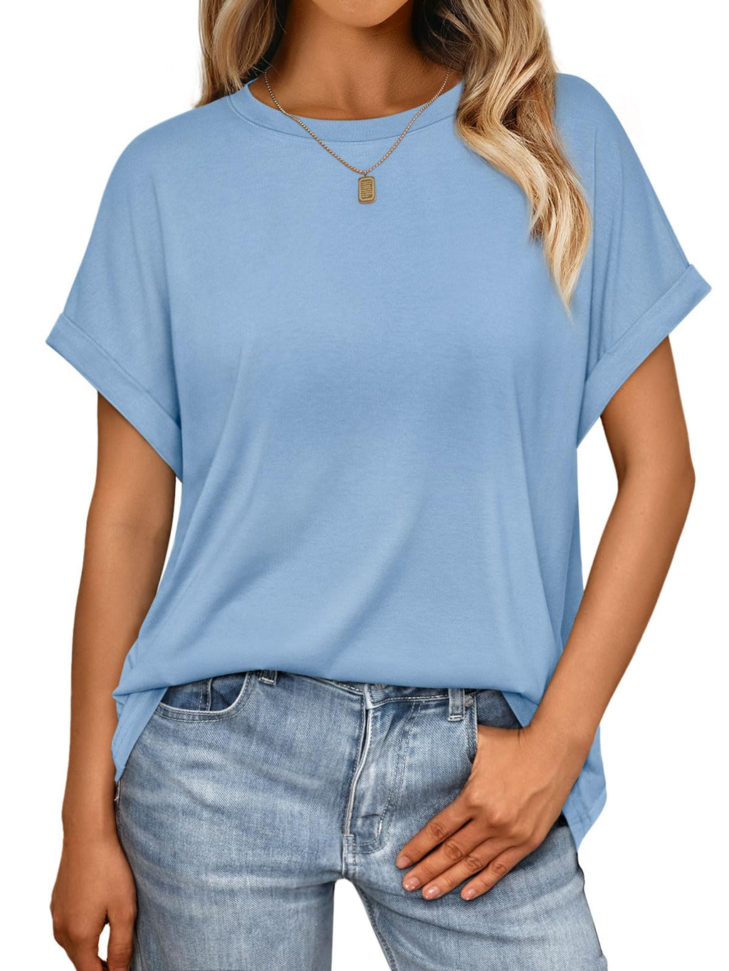 Women's Oversized Short Sleeve T Shirts Summer Tops | Plus Size Tshirt, Slim Fit, Dressy Casual Work Tee, Lightweight Soft Fabric, Spring Clothes, Cute Fashion Outfits