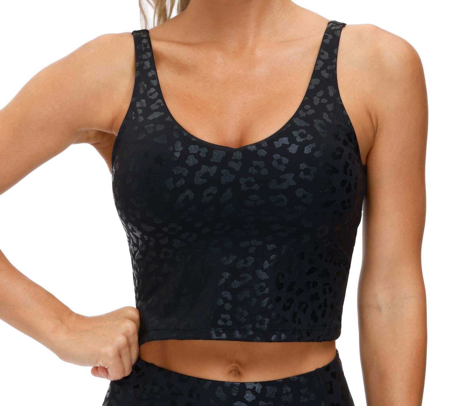 Womens' Sports Bra Longline Wirefree Padded with Medium Support