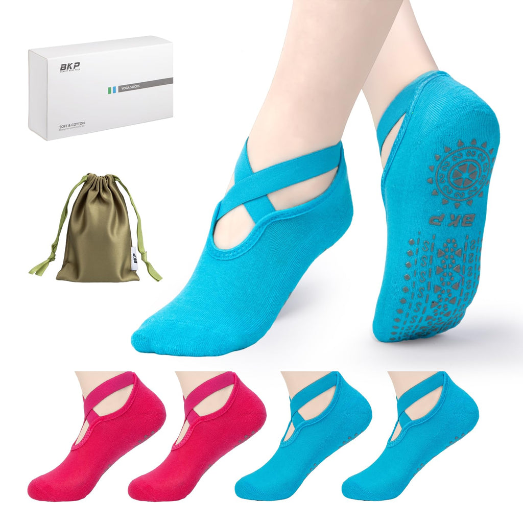 Yoga Socks for Women,Pilates Socks Non Slip Grip Socks Suitable for Ballet,Plasticity,Dance,Home,Training