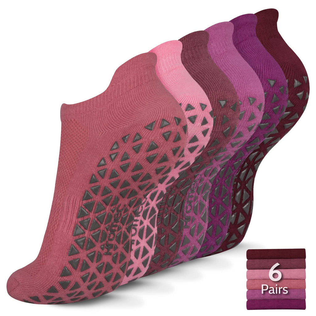 Pilates Socks Non Slip Grips for Yoga Barefoot Ballet Barre Hospital | Versatile Non-Slip Grippy Socks for Yoga, Pilates, Barre, Ballet, Gym, Hospital, Physiotherapy, Elderly, Pregnancy