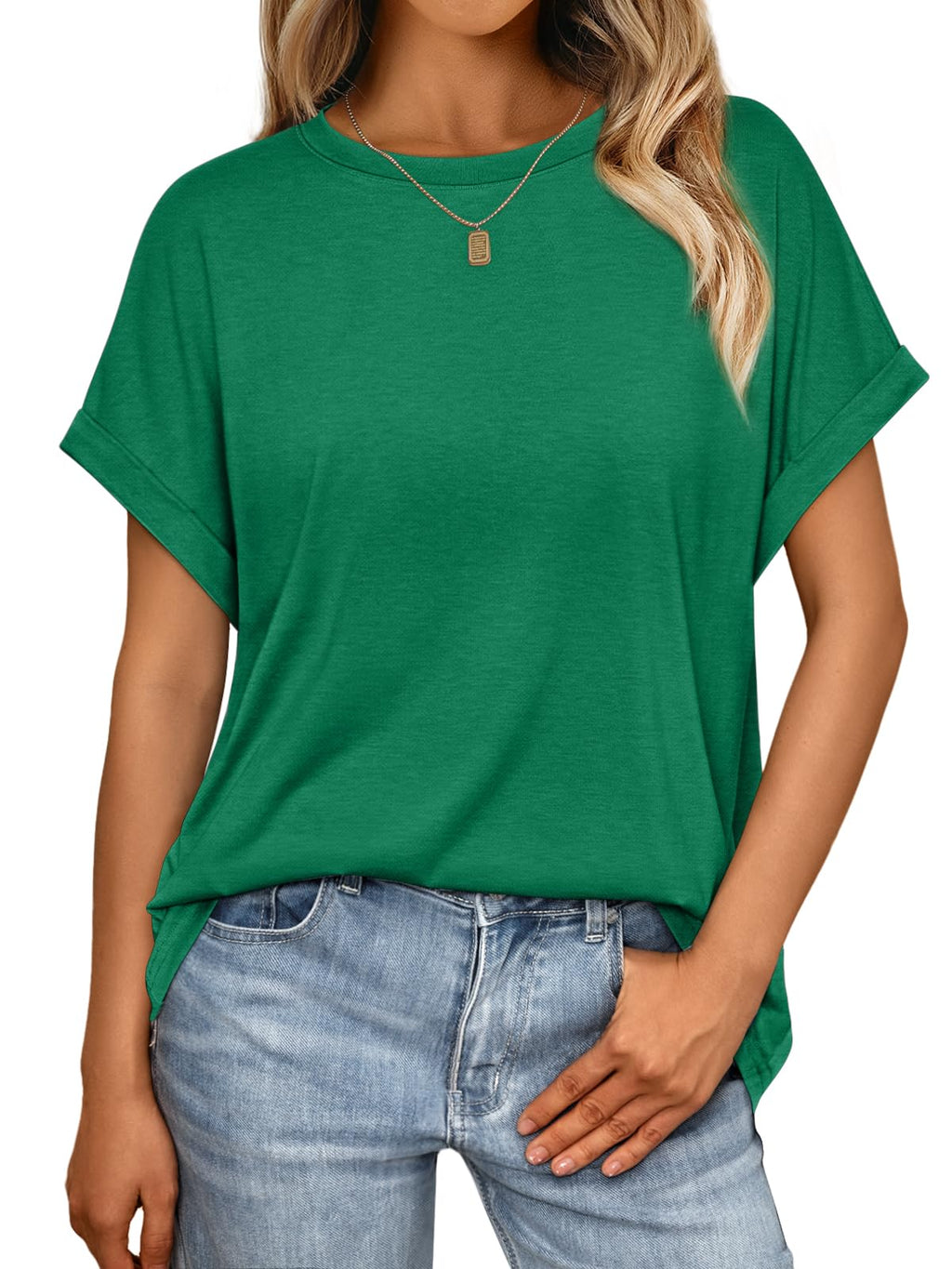 Women's Oversized Short Sleeve T Shirts Summer Tops | Plus Size Tshirt, Slim Fit, Dressy Casual Work Tee, Lightweight Soft Fabric, Spring Clothes, Cute Fashion Outfits