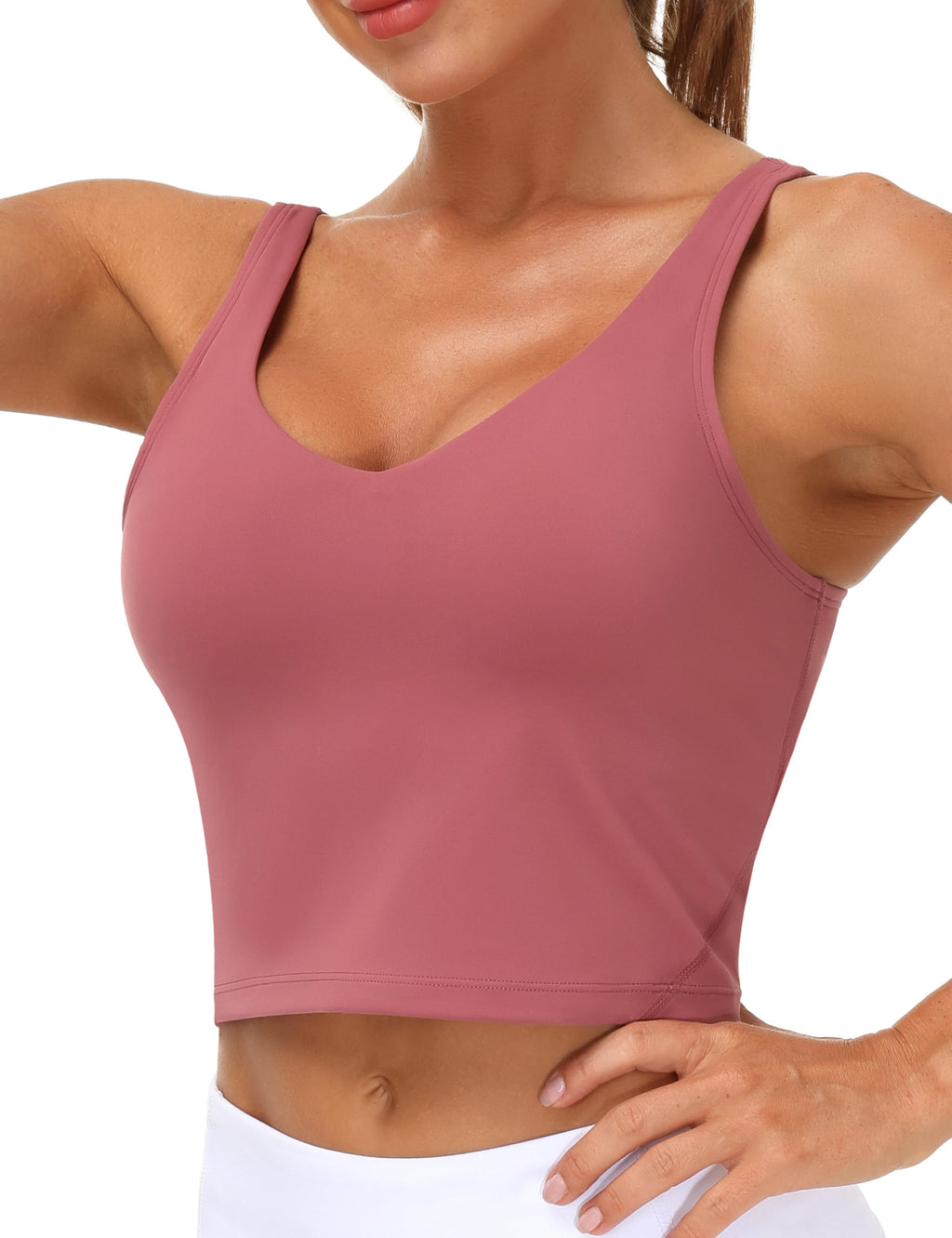 Womens' Sports Bra Longline Wirefree Padded with Medium Support