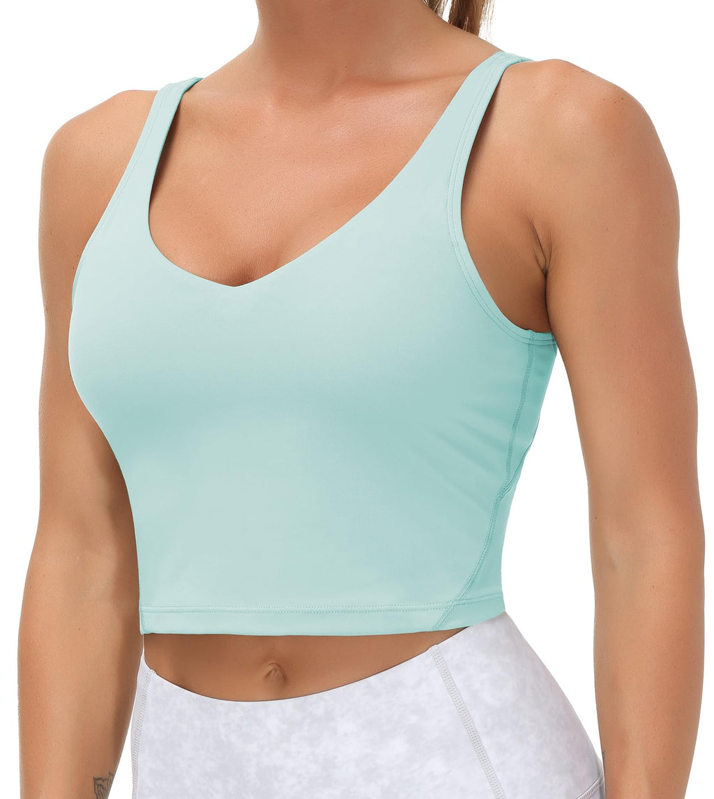 Womens' Sports Bra Longline Wirefree Padded with Medium Support