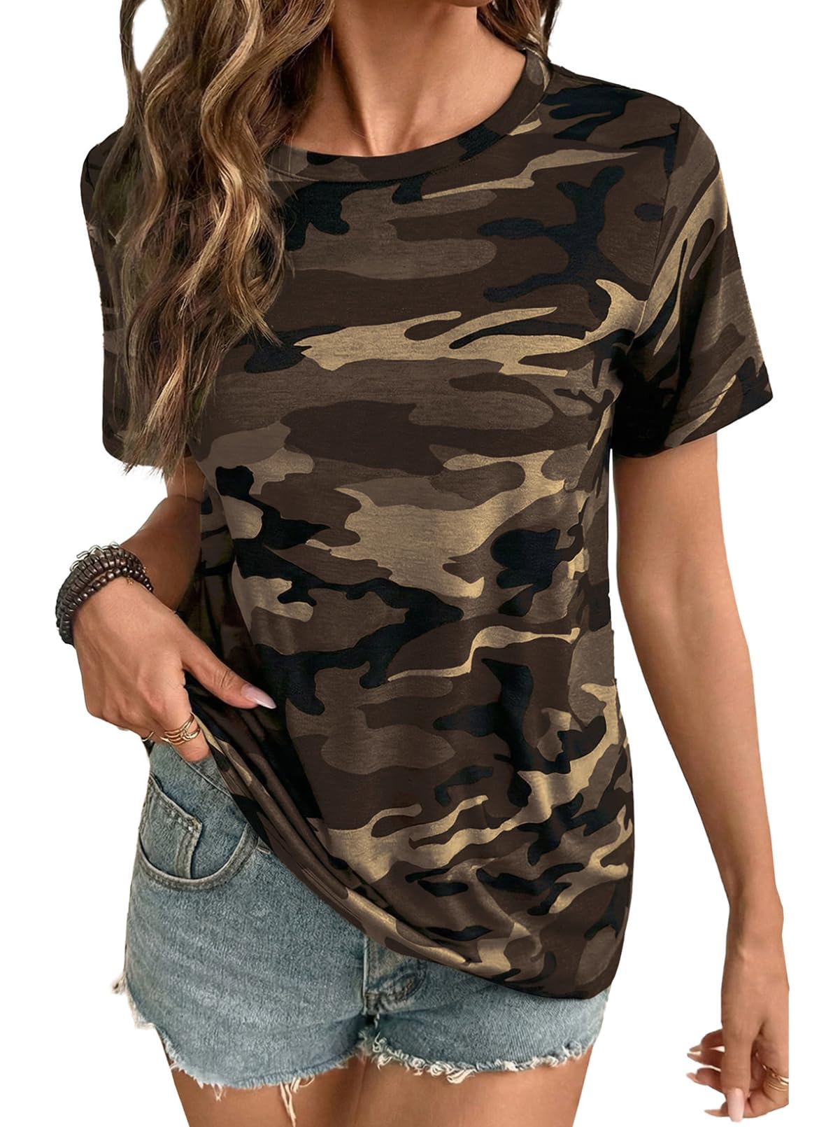 Women Graphic Print Short Sleeve Shirts Casual Tees | Premium Comfortable Touch Shirts, Fashionable Graphic Print Casual Tees, Versatile Daily Wear Wardrobe Essentials