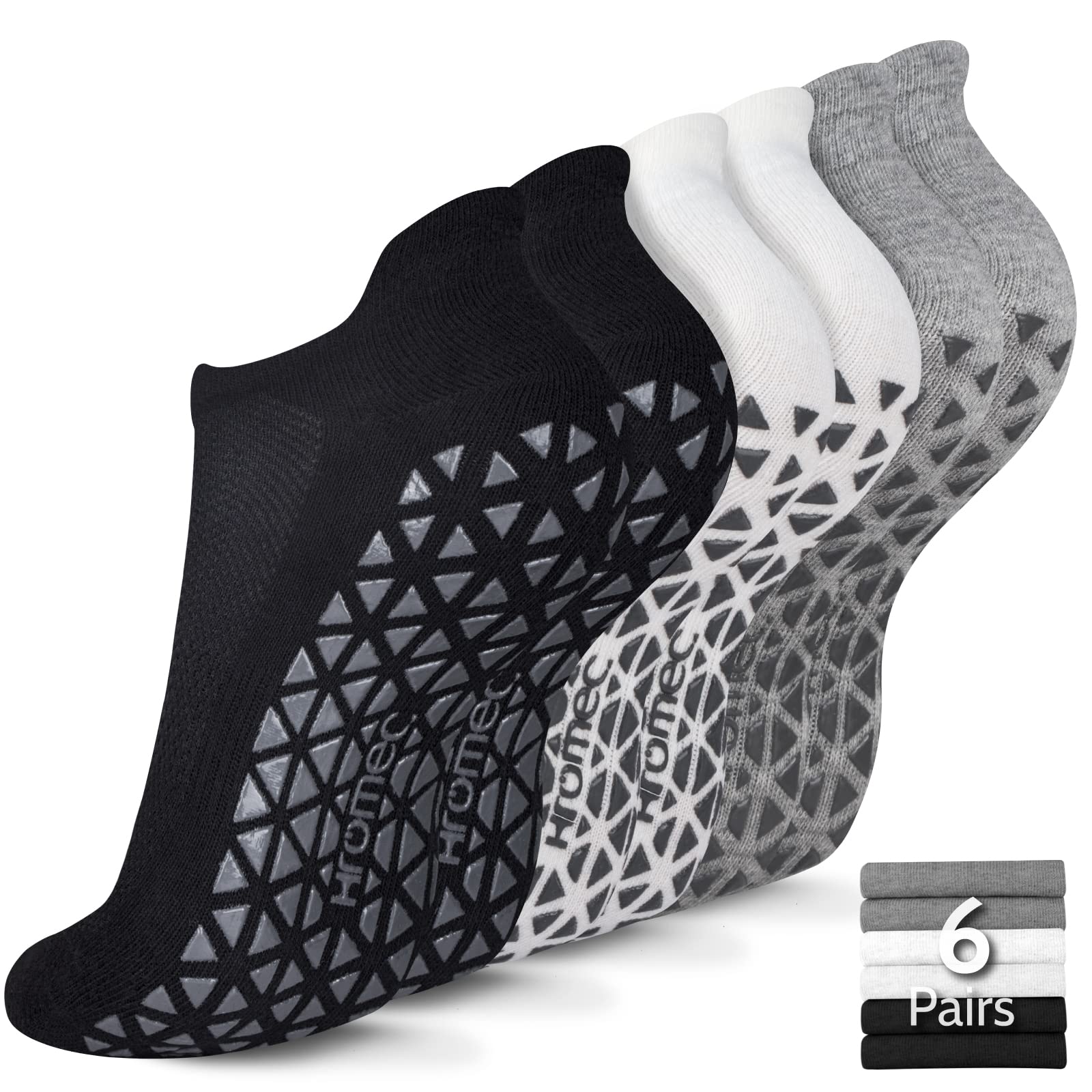 Pilates Socks Non Slip Grips for Yoga Barefoot Ballet Barre Hospital | Versatile Non-Slip Grippy Socks for Yoga, Pilates, Barre, Ballet, Gym, Hospital, Physiotherapy, Elderly, Pregnancy