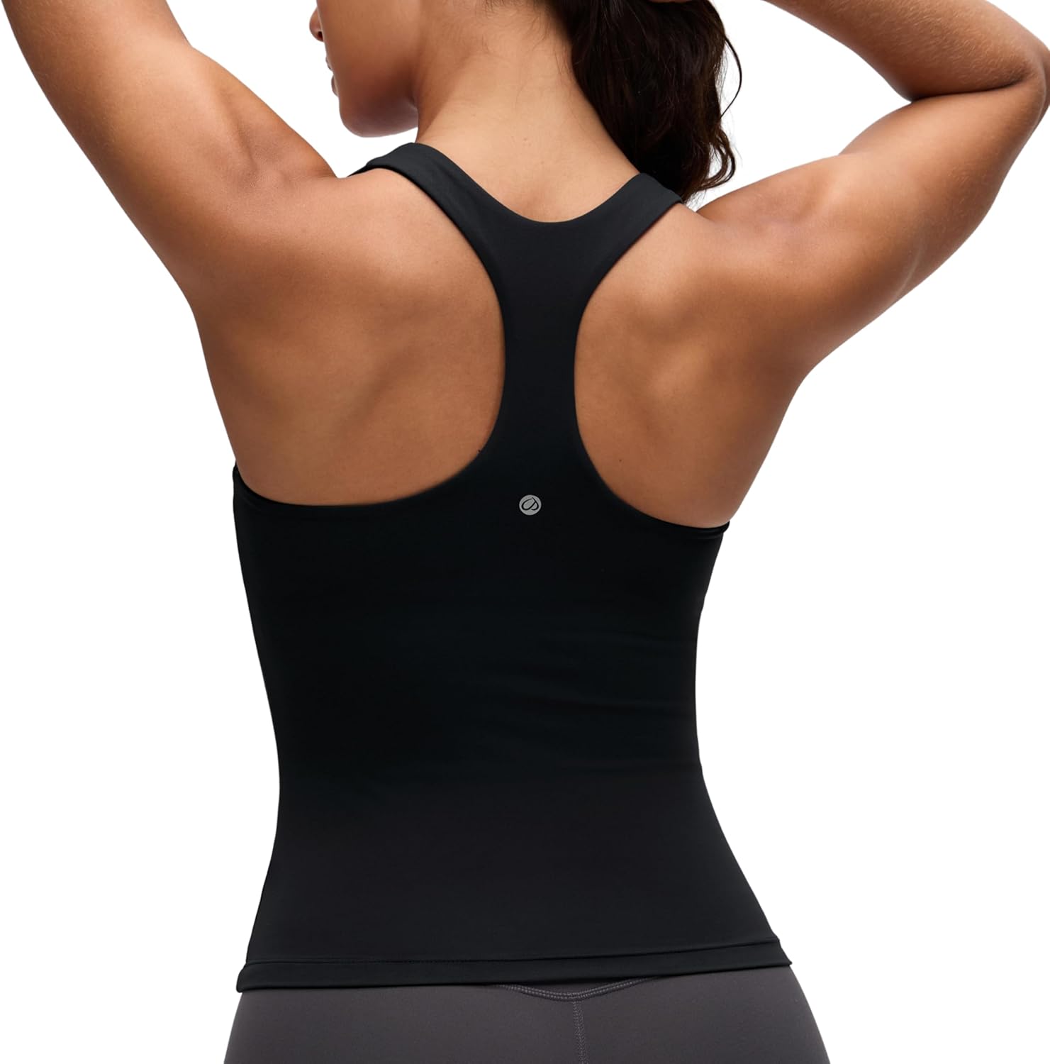 YOGA Racerback Tank Tops | Light Support, Built in Bra, Removable Pads, Yoga, Extremely Soft, Scoop Neck, for Women