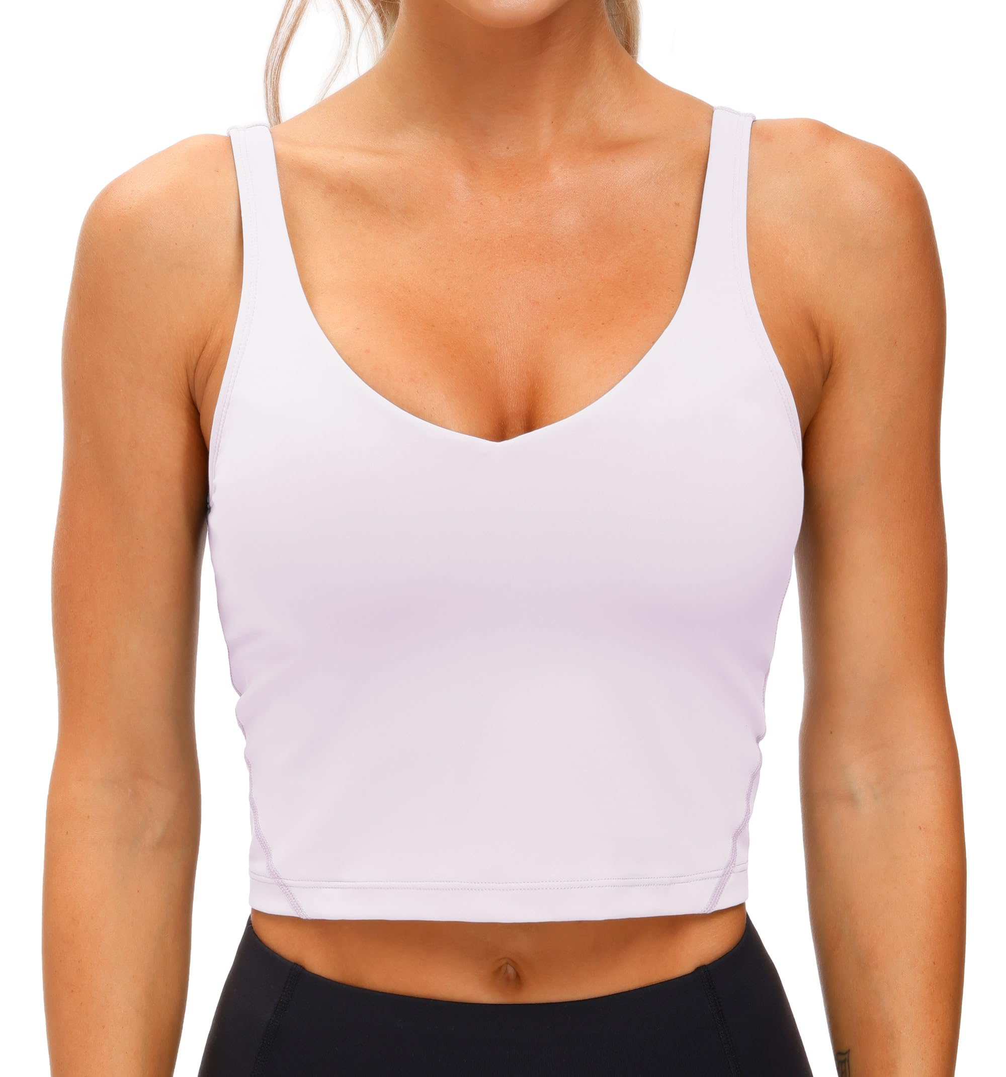 Womens' Sports Bra Longline Wirefree Padded with Medium Support