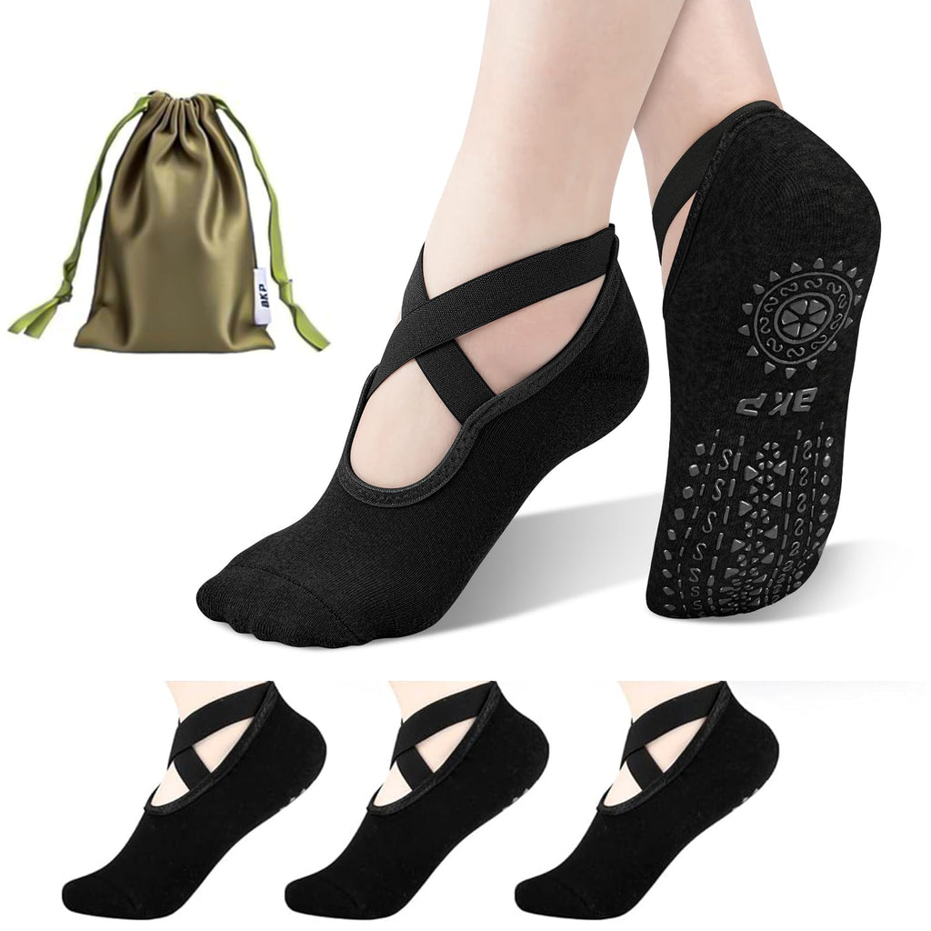 Yoga Socks for Women,Pilates Socks Non Slip Grip Socks Suitable for Ballet,Plasticity,Dance,Home,Training