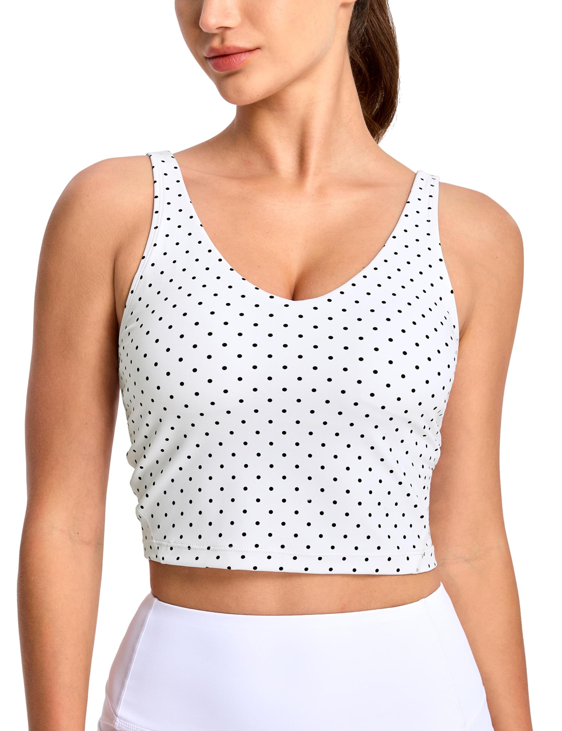 Womens' Sports Bra Longline Wirefree Padded with Medium Support