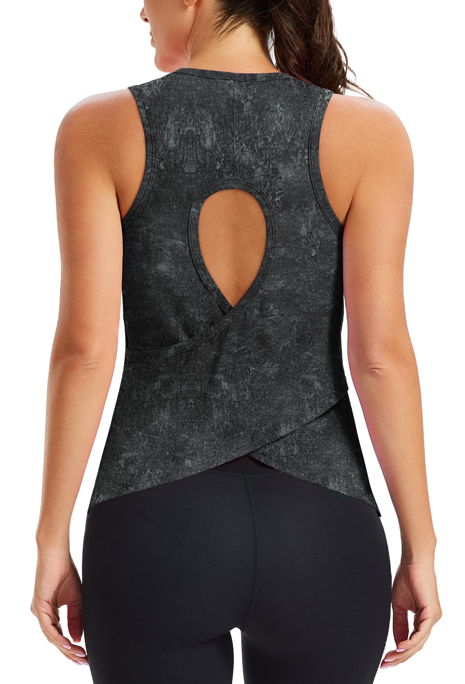 Womens Workout Tank Tops Sleeveless Short Shirts for Sport Athletic Yoga Running Gym Loose Crop 2026